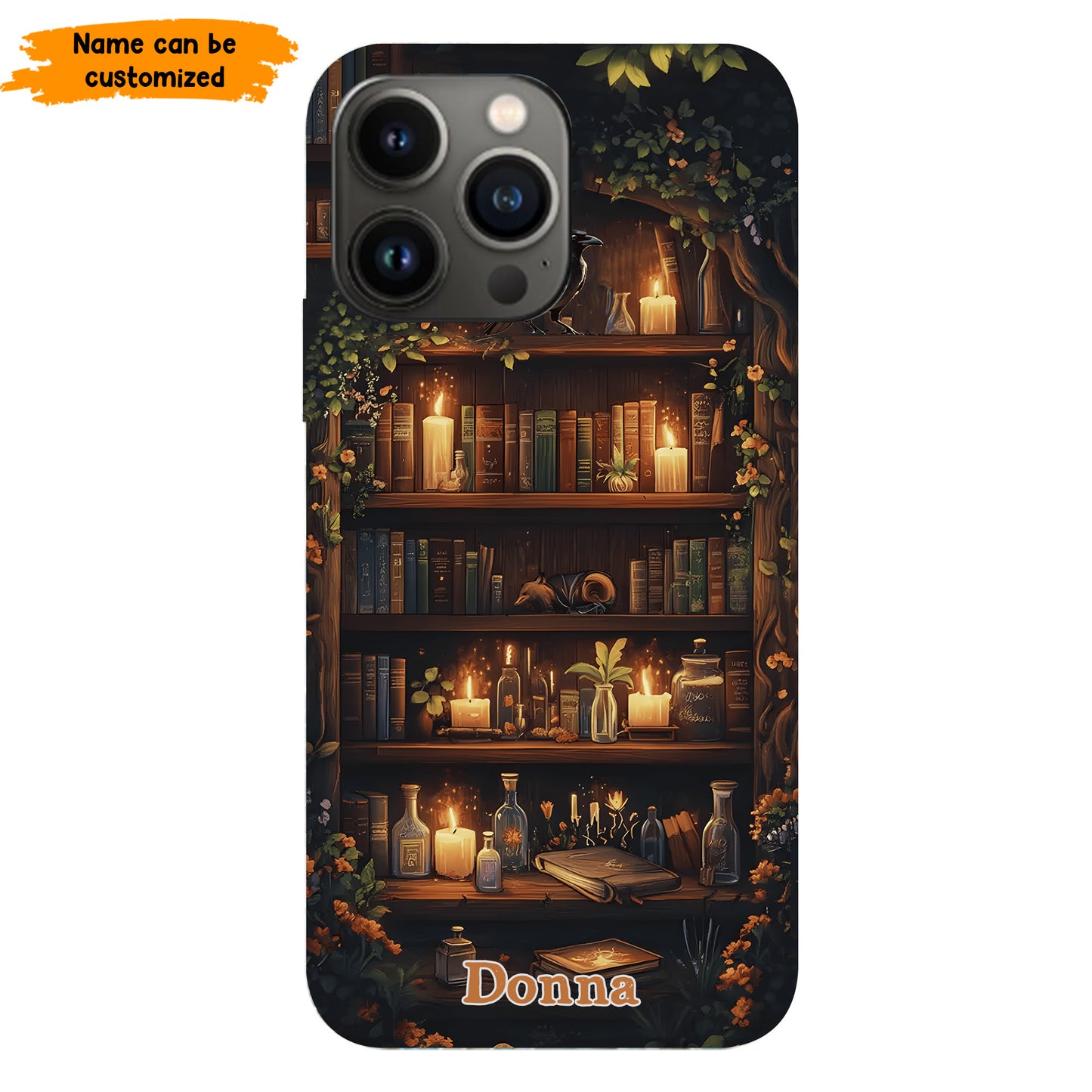 Personalized Bookshelf Phone Case