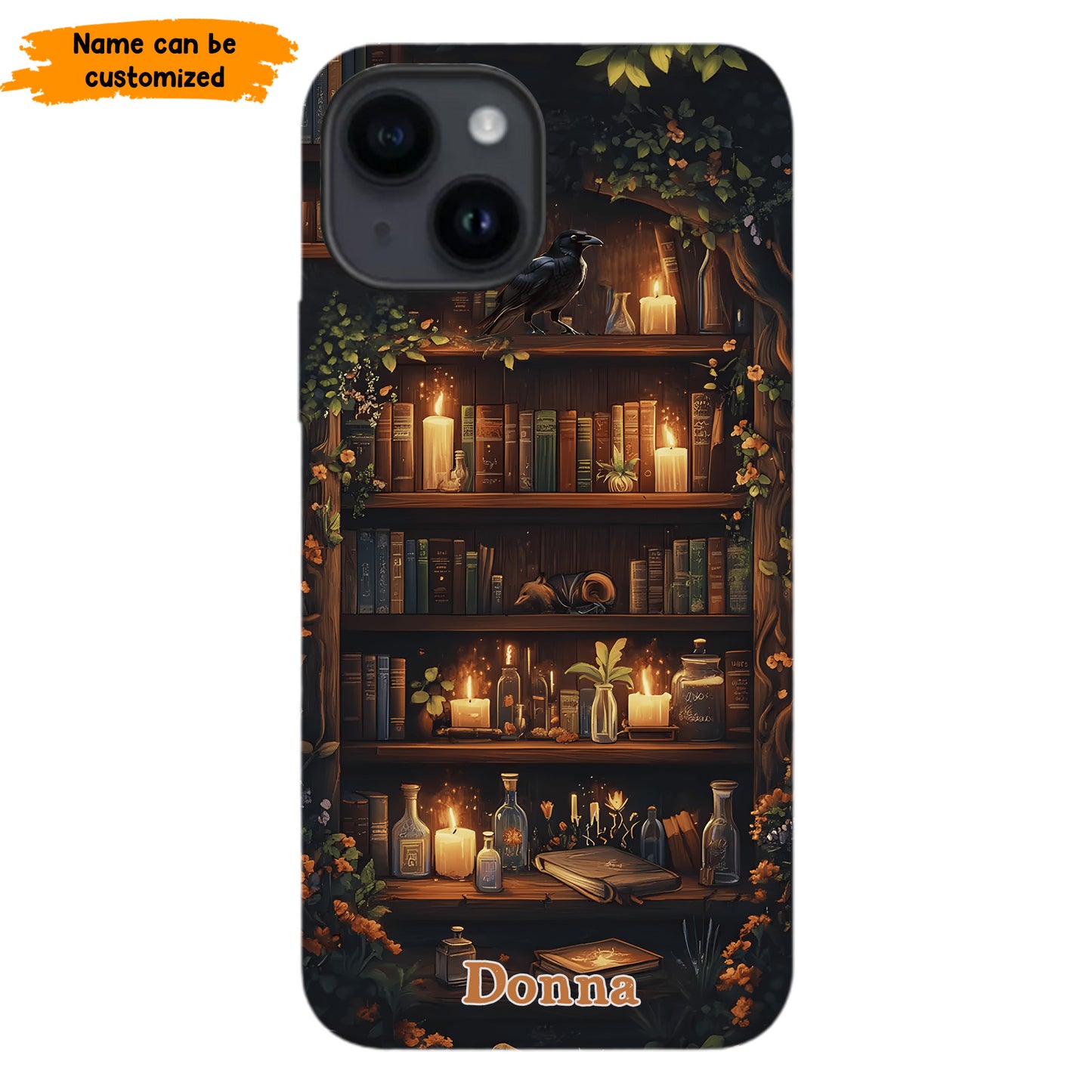 Personalized Bookshelf Phone Case