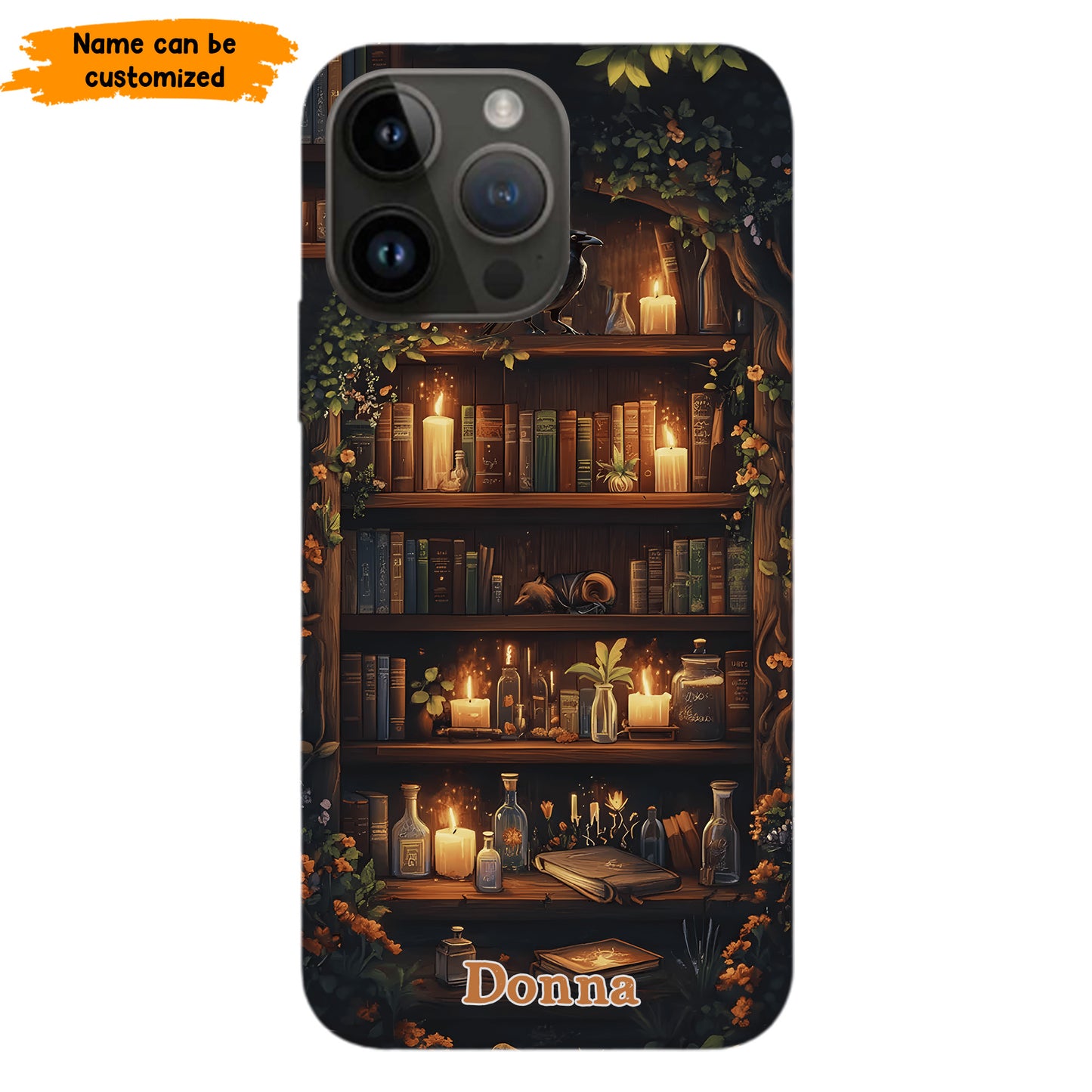 Personalized Bookshelf Phone Case
