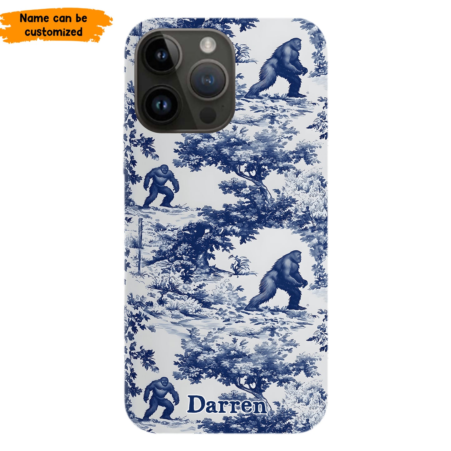 Toile Of The Wild - Personalized Bigfoot Phone Case