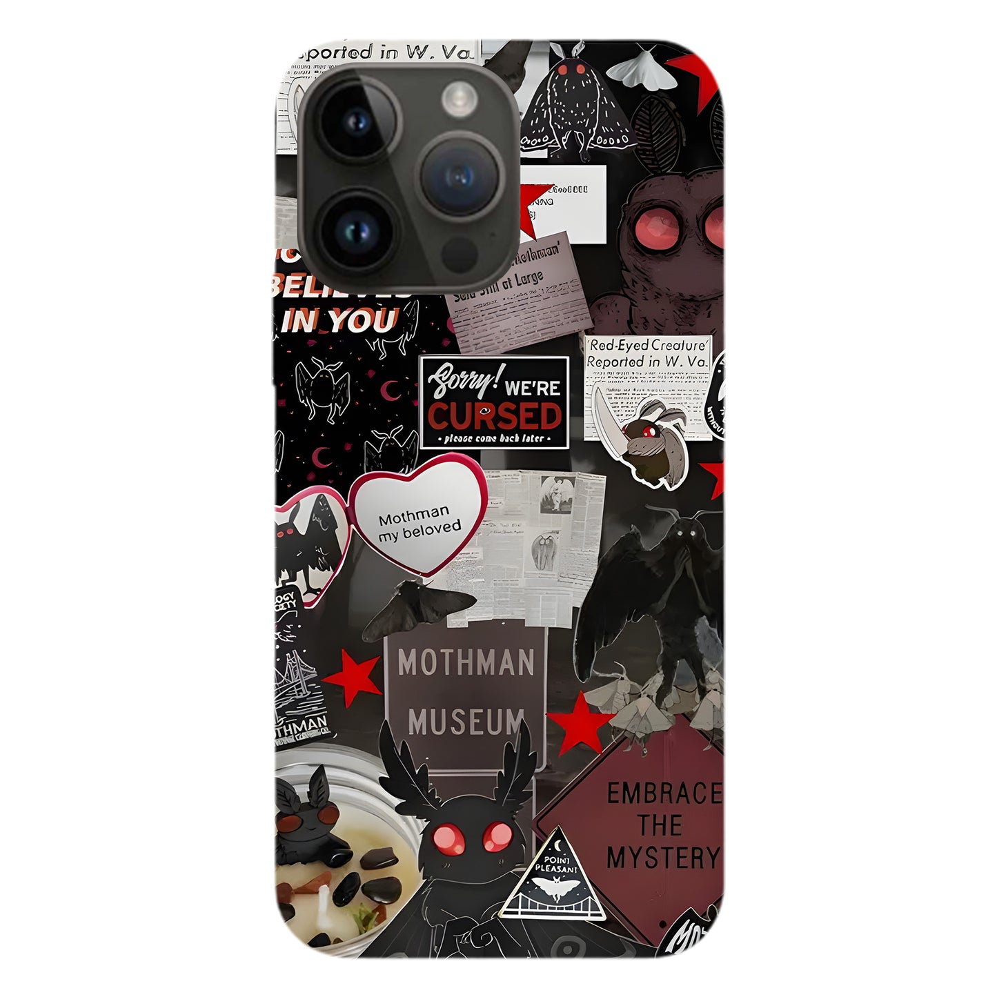Mothman Museum Collage Phone Case