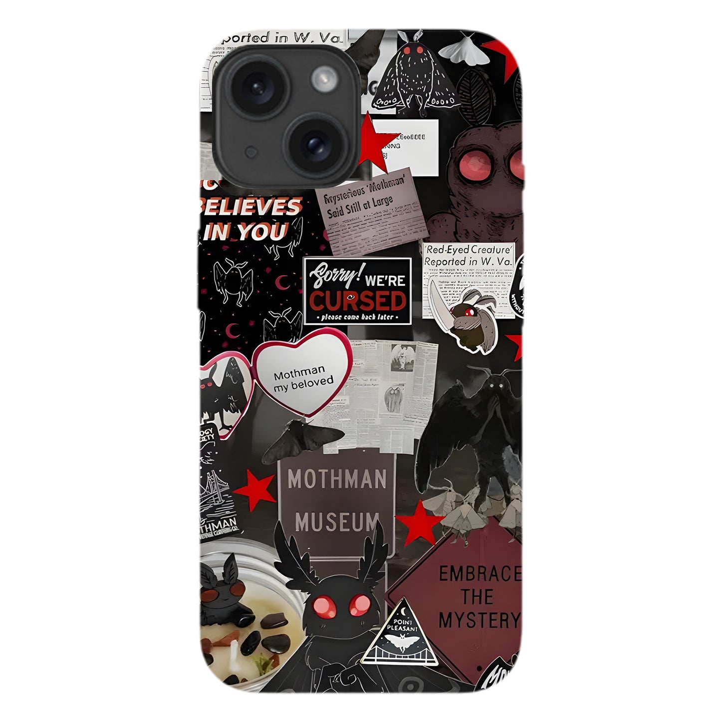 Mothman Museum Collage Phone Case