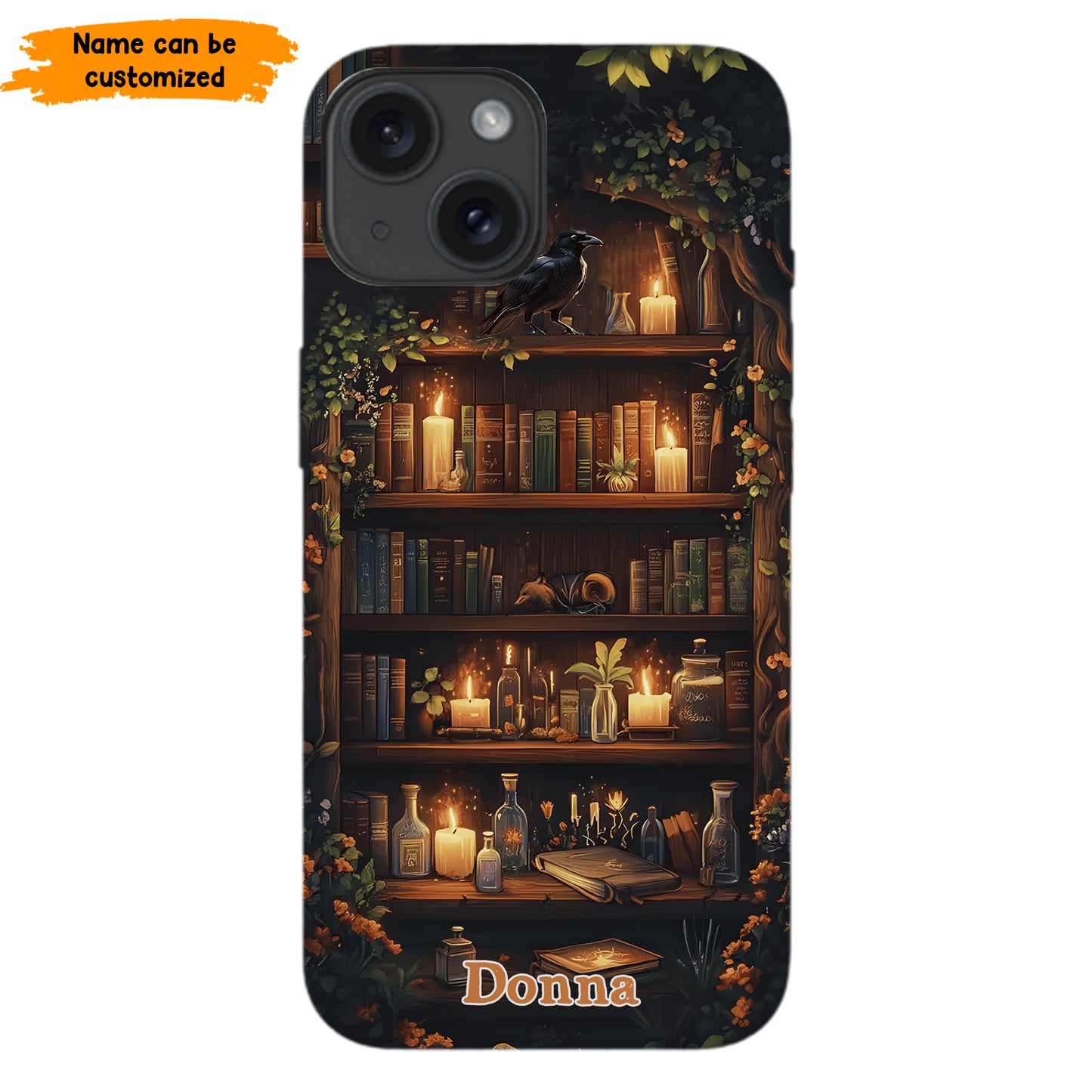 Personalized Bookshelf Phone Case
