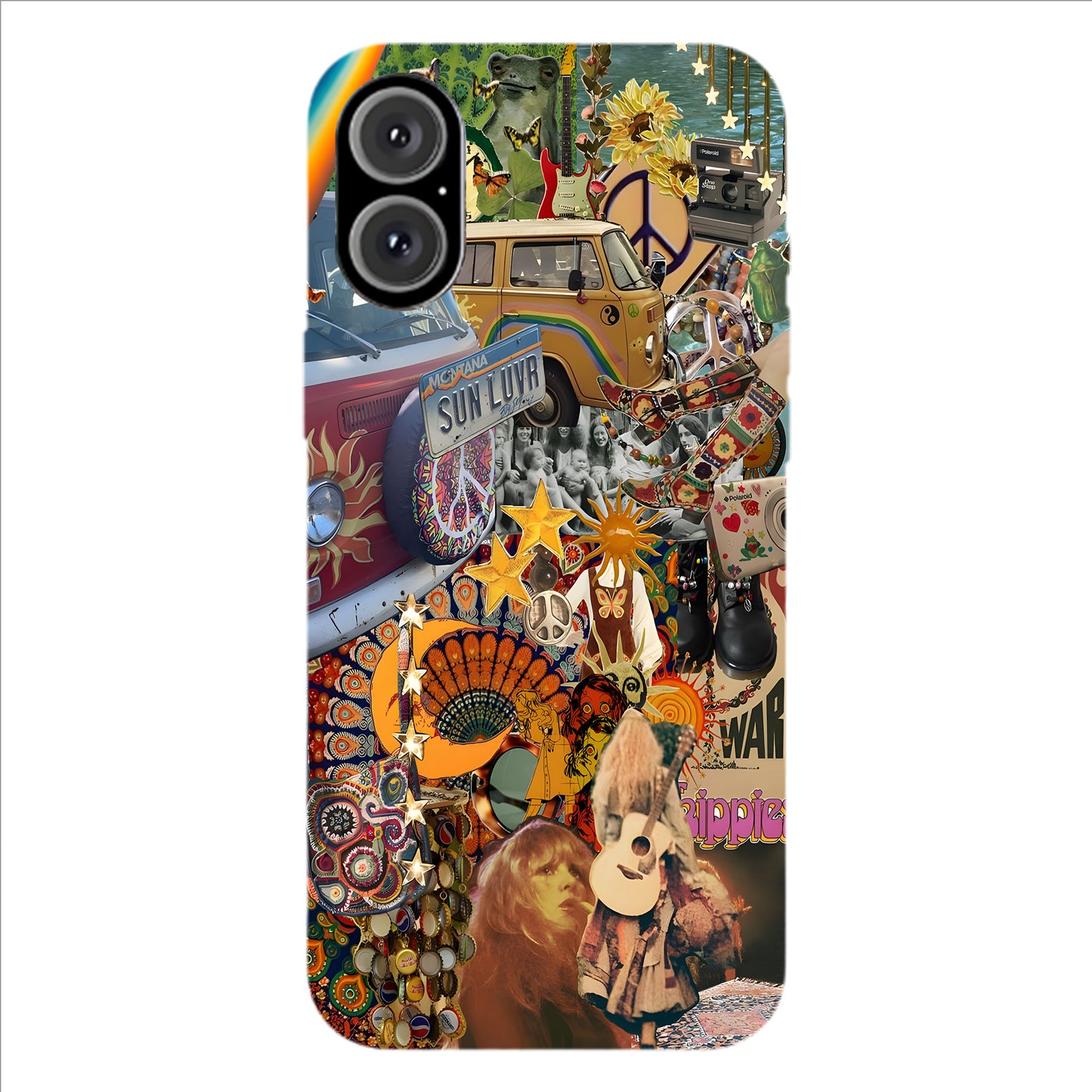 Psychedelic Hippie Collage Phone Case
