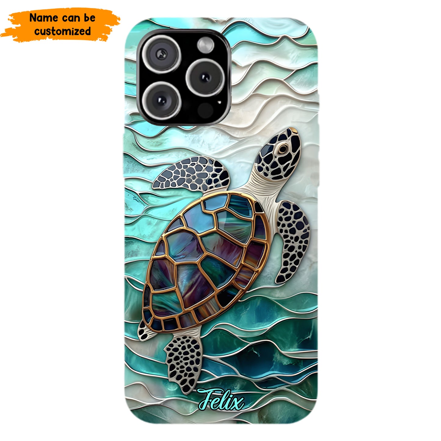 Personalized Sea Turtle Ocean Phone Case