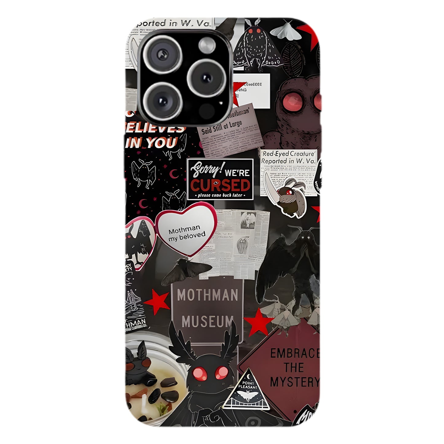 Mothman Museum Collage Phone Case