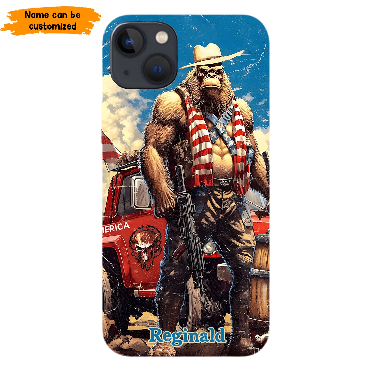 Bigfoot ‘Merica – Personalized Patriotic Phone Case