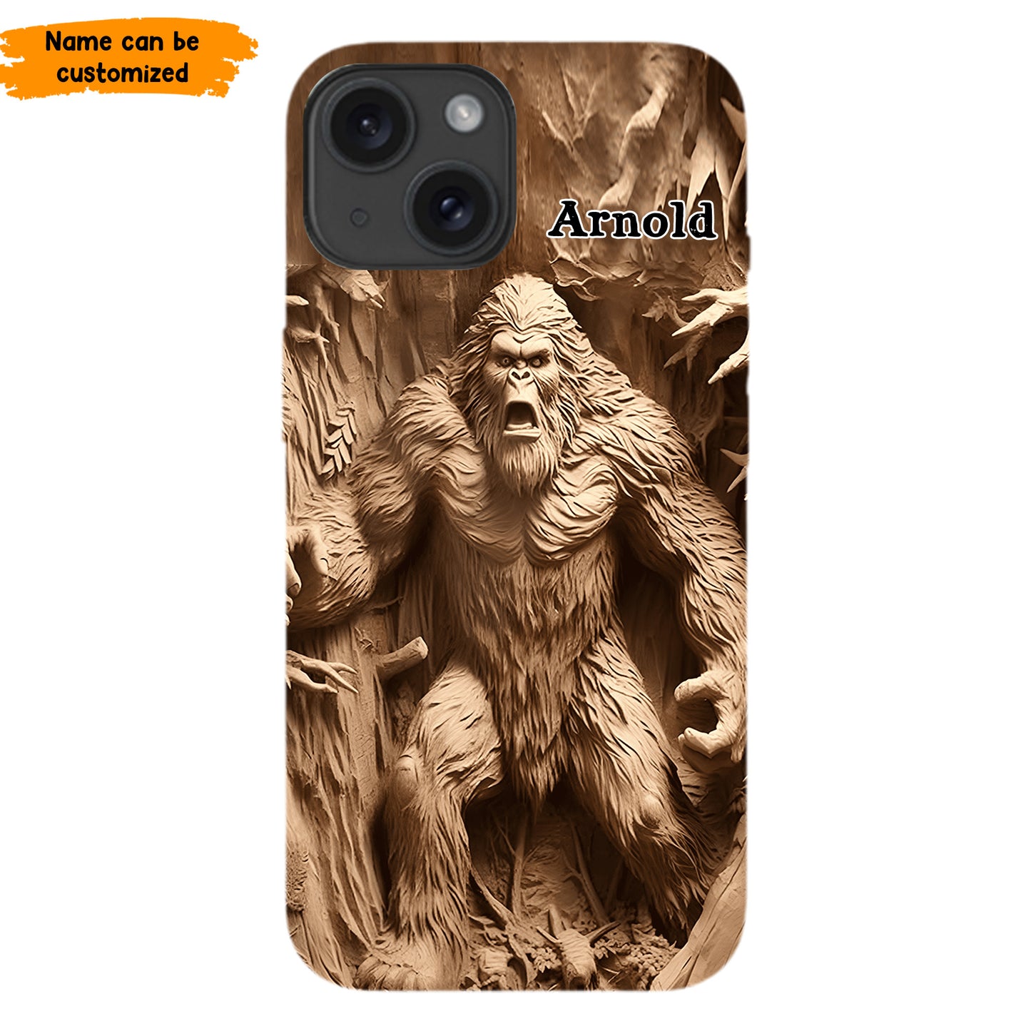 Bigfoot Legend in the Trees – Personalized Bigfoot Phone Case