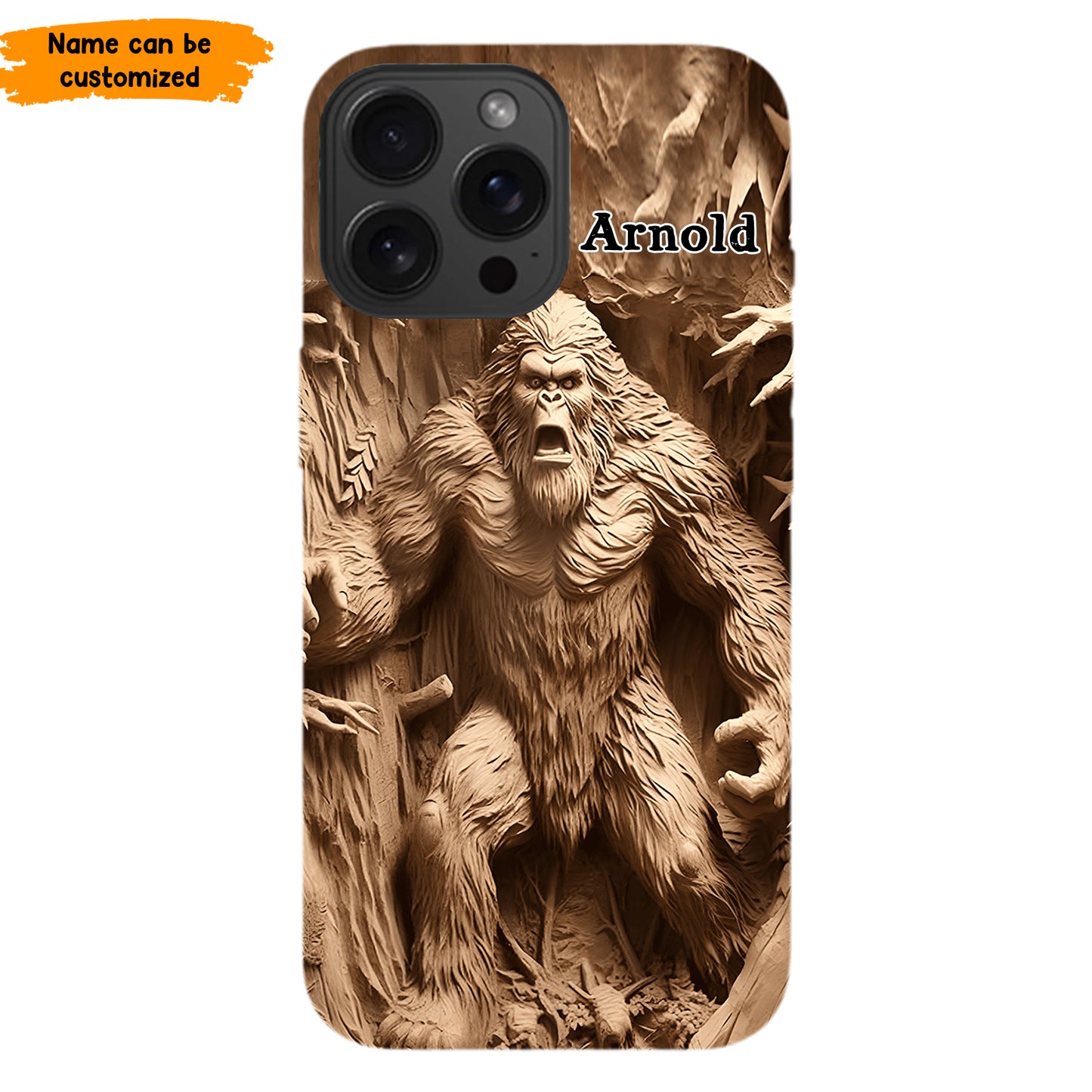 Bigfoot Legend in the Trees – Personalized Bigfoot Phone Case