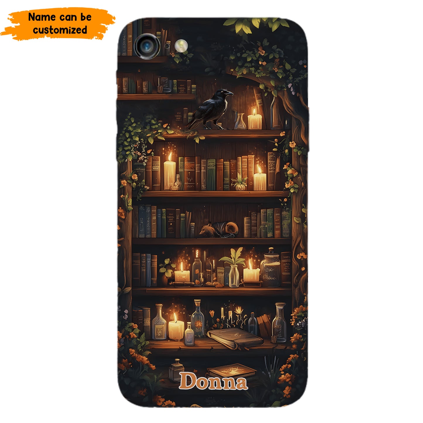 Personalized Bookshelf Phone Case