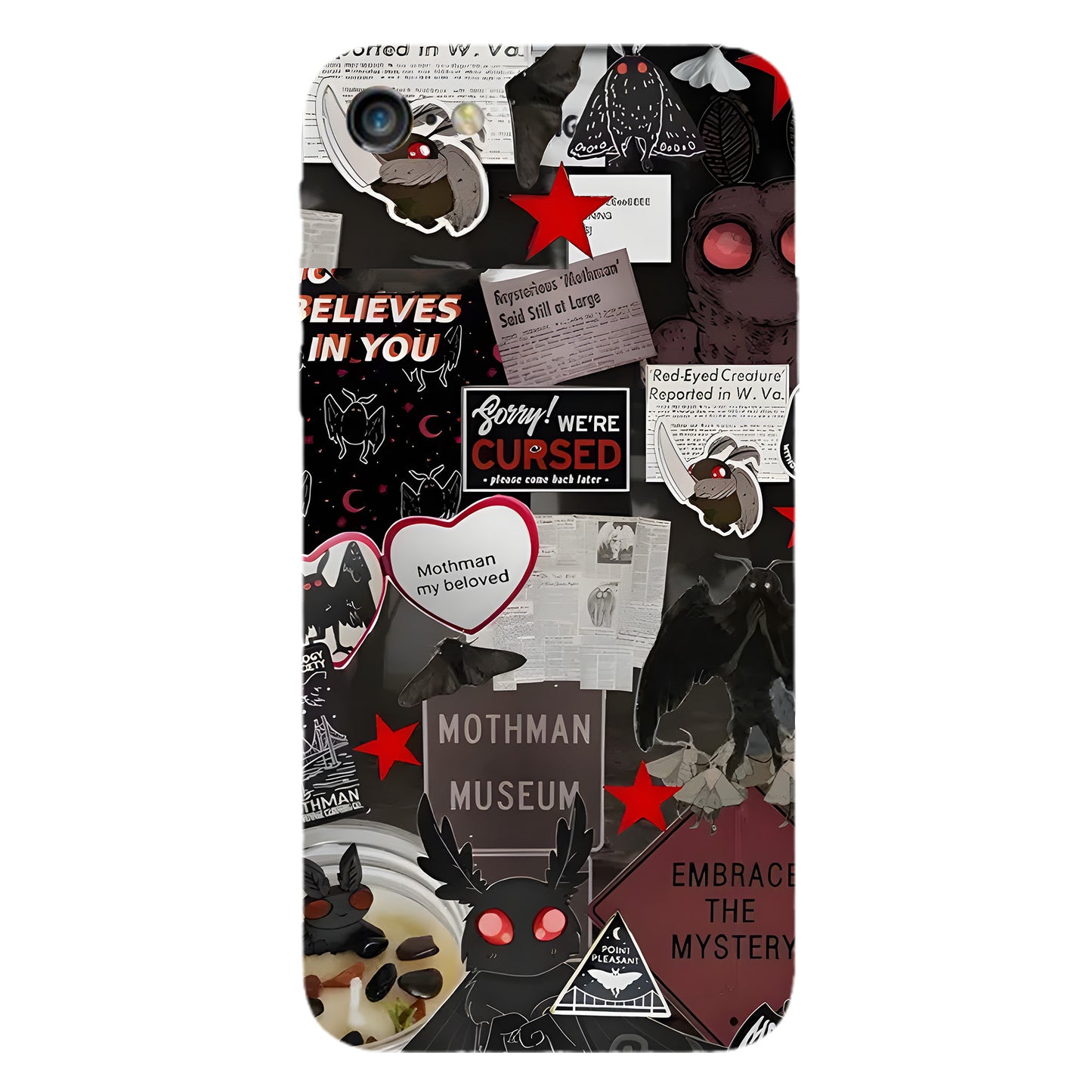 Mothman Museum Collage Phone Case