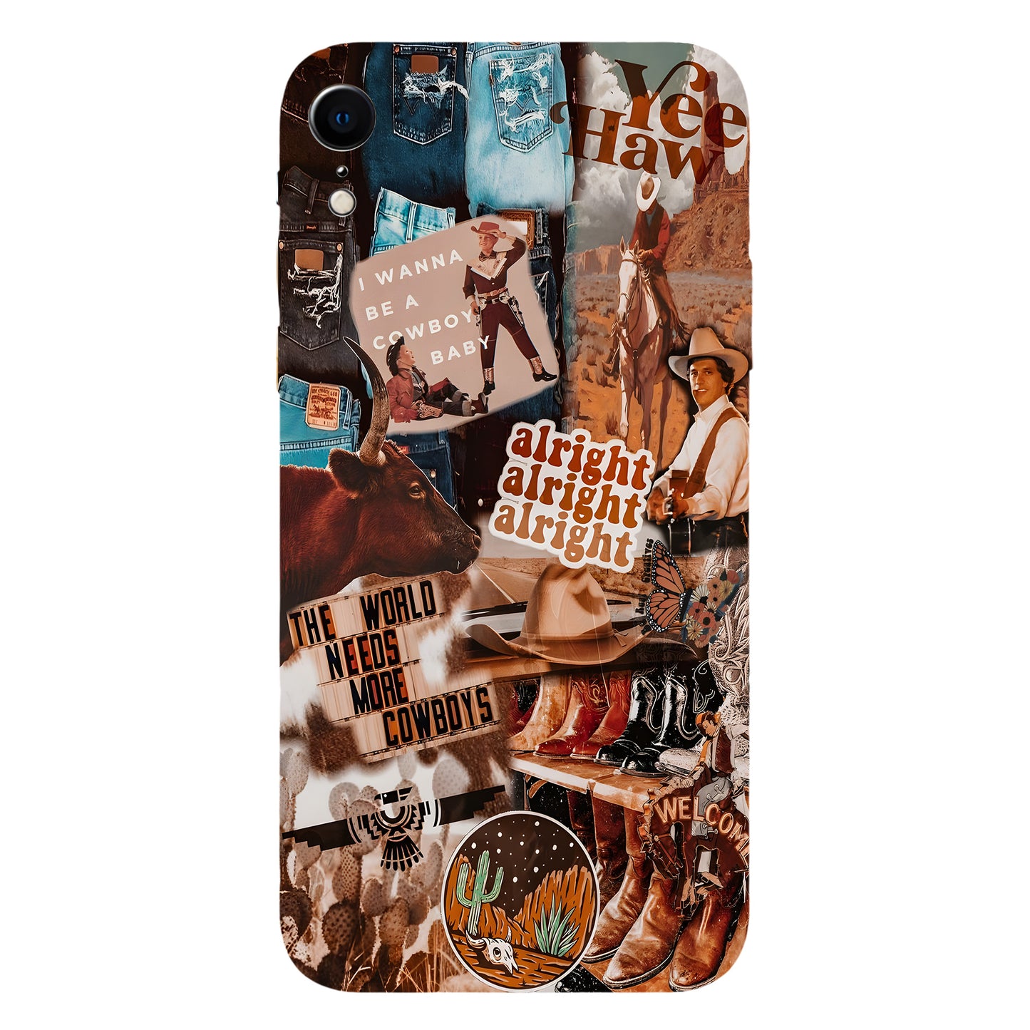 Desert Rodeo Collage – Western Grit Phone Case