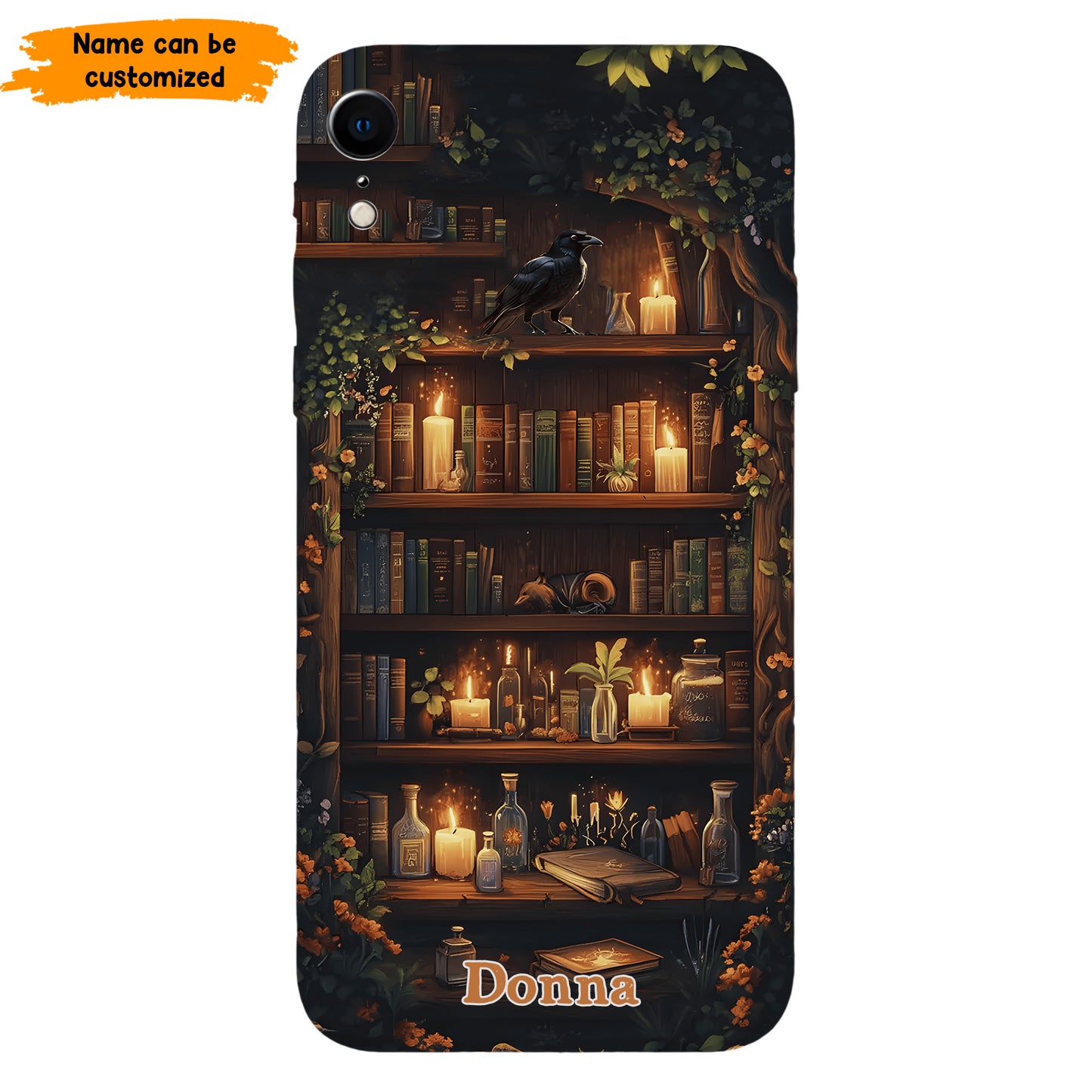 Personalized Bookshelf Phone Case