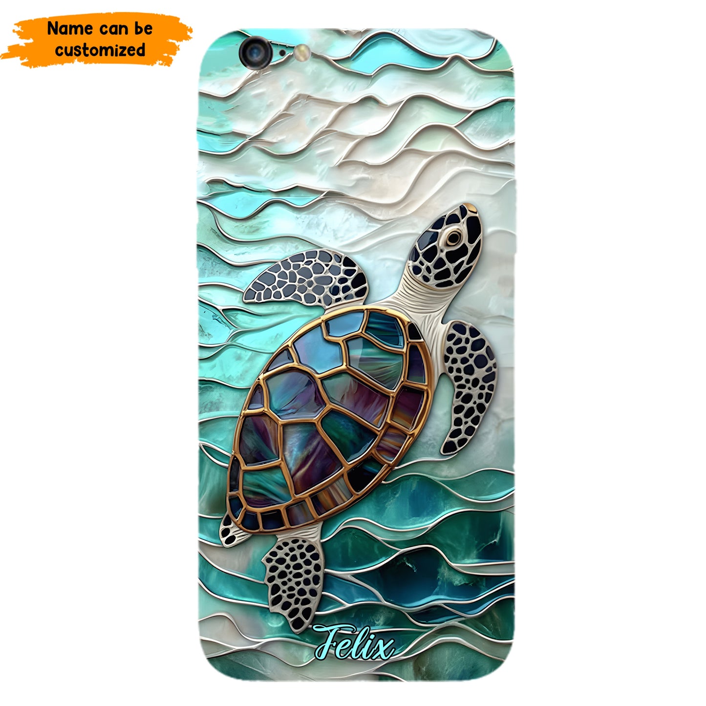 Personalized Sea Turtle Ocean Phone Case