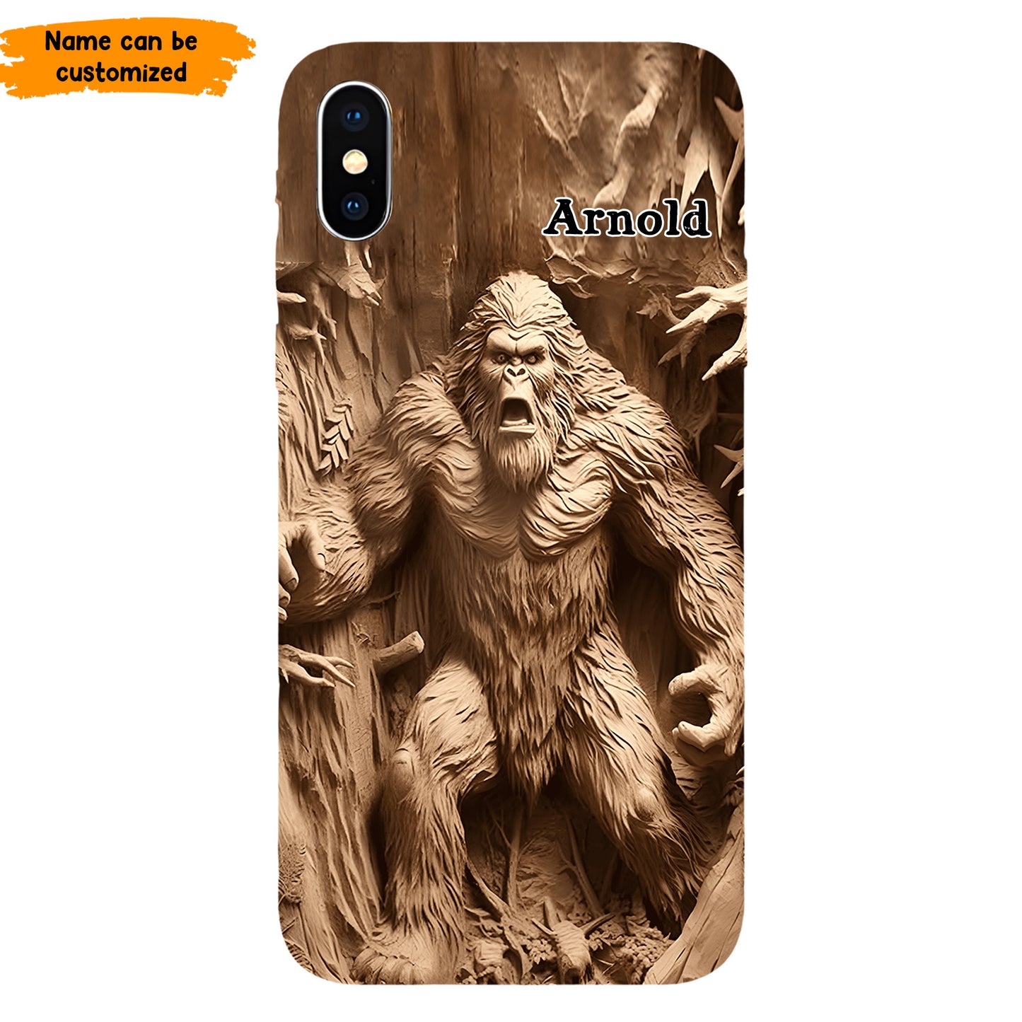 Bigfoot Legend in the Trees – Personalized Bigfoot Phone Case