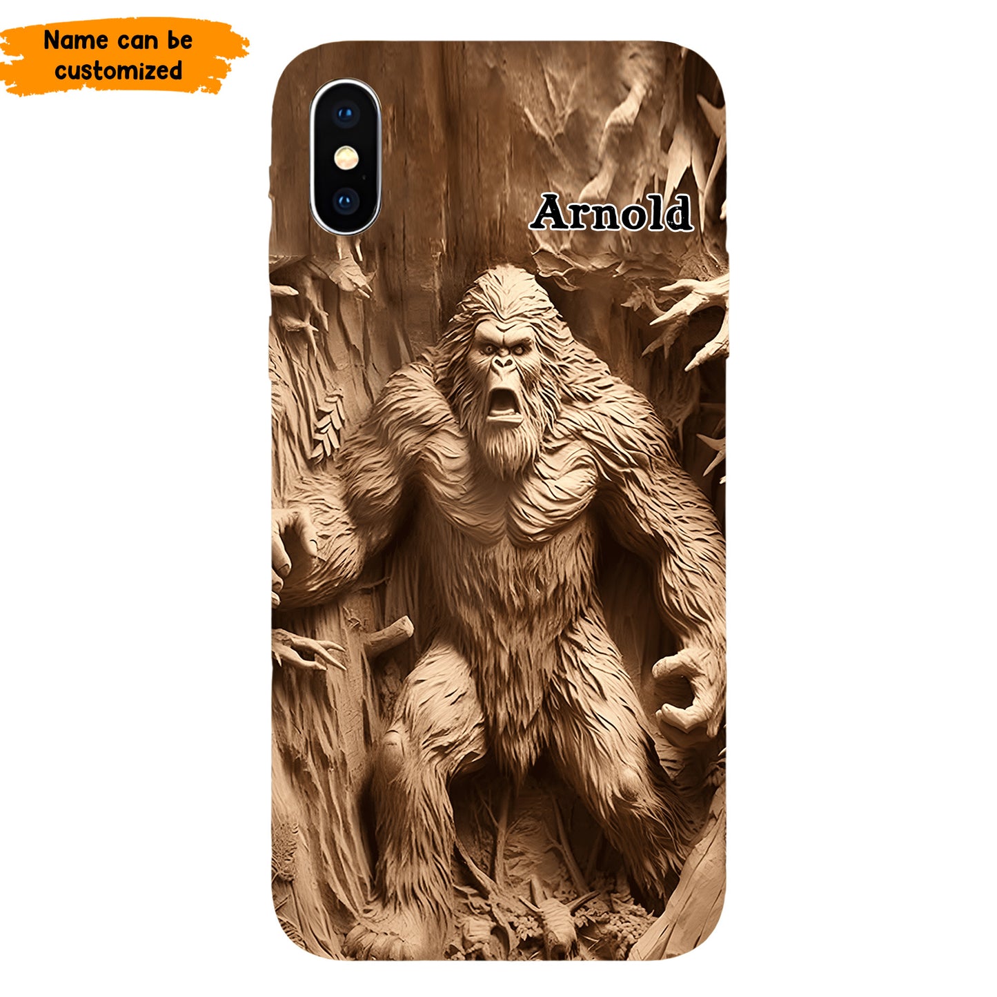 Bigfoot Legend in the Trees – Personalized Bigfoot Phone Case