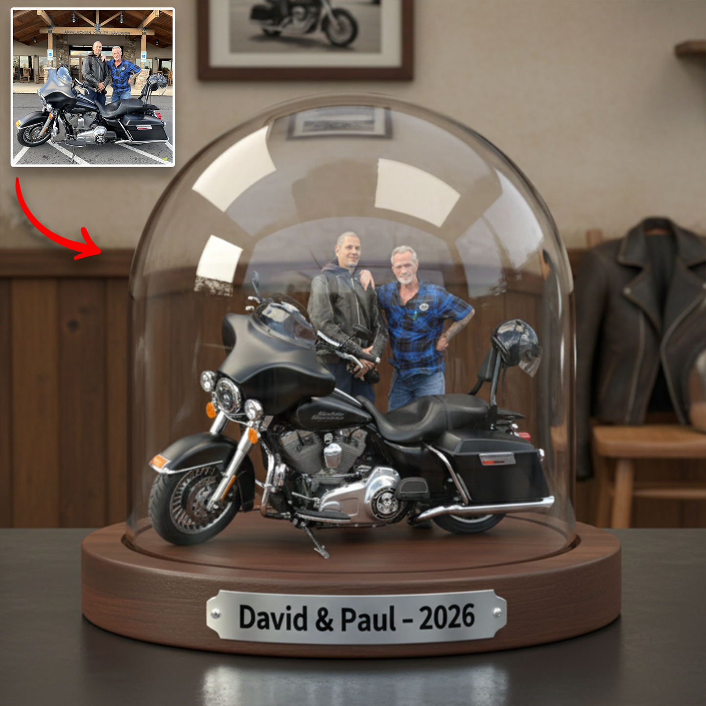 Life on Two Wheels – Personalized Photo Acrylic Plaque