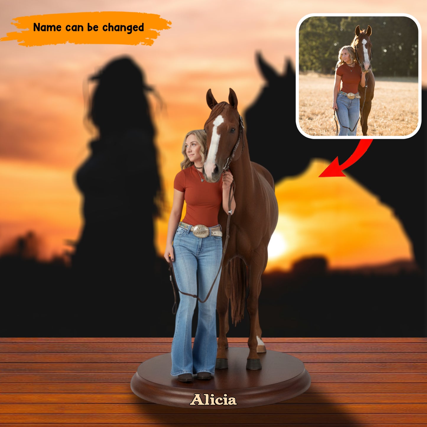 Rider Legend – Personalized Western Acrylic Plaque