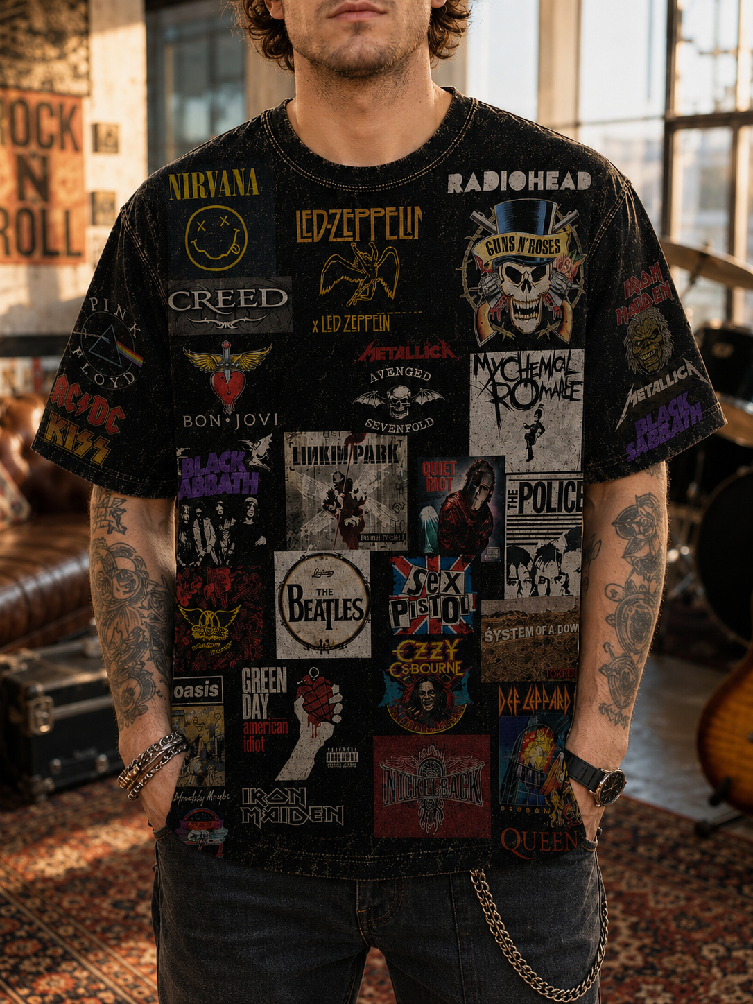 Rock Lover - Classic Legends All Over Print Shirt Version 3