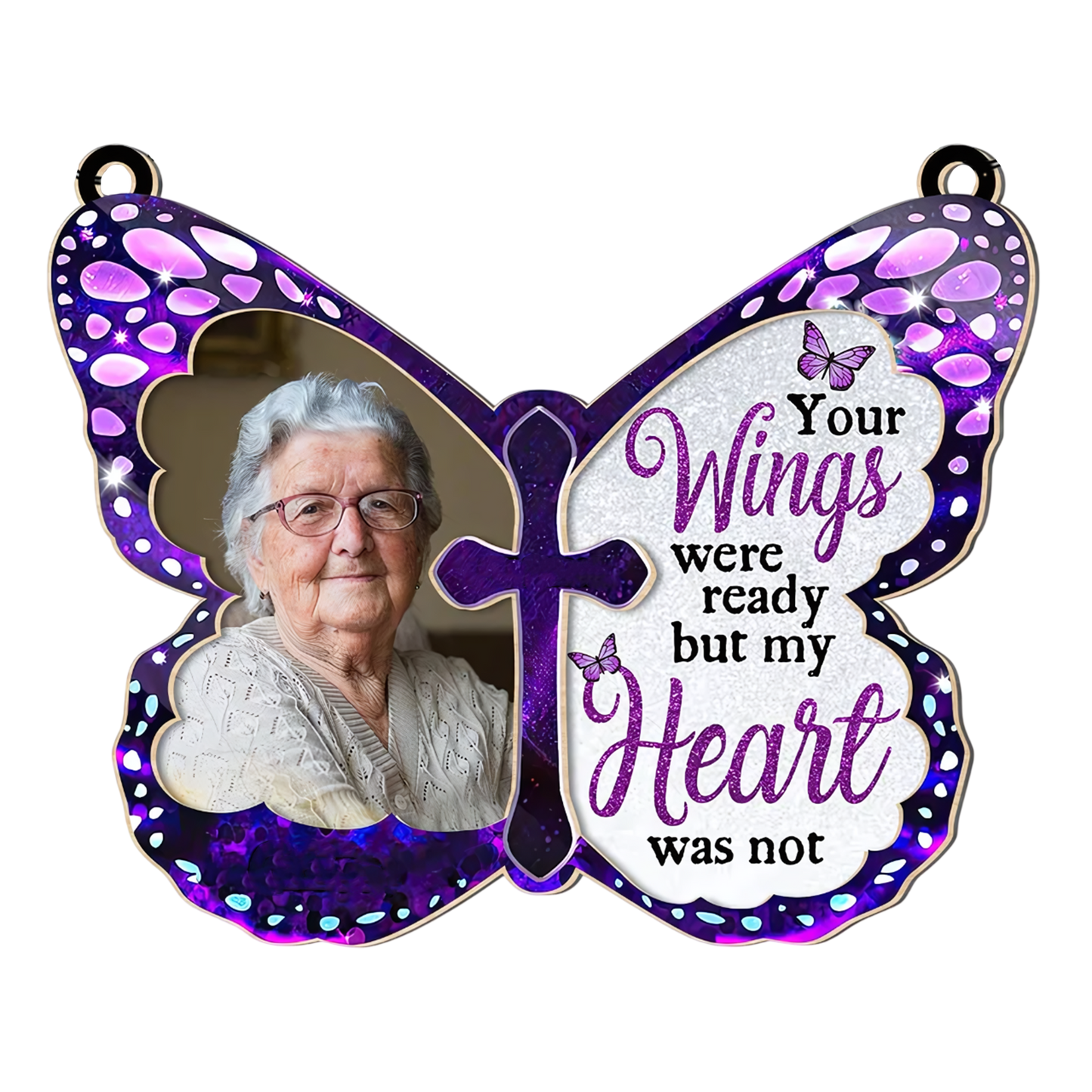 Memorial Butterfly Acrylic Window, Personalized Acrylic Window Hanging