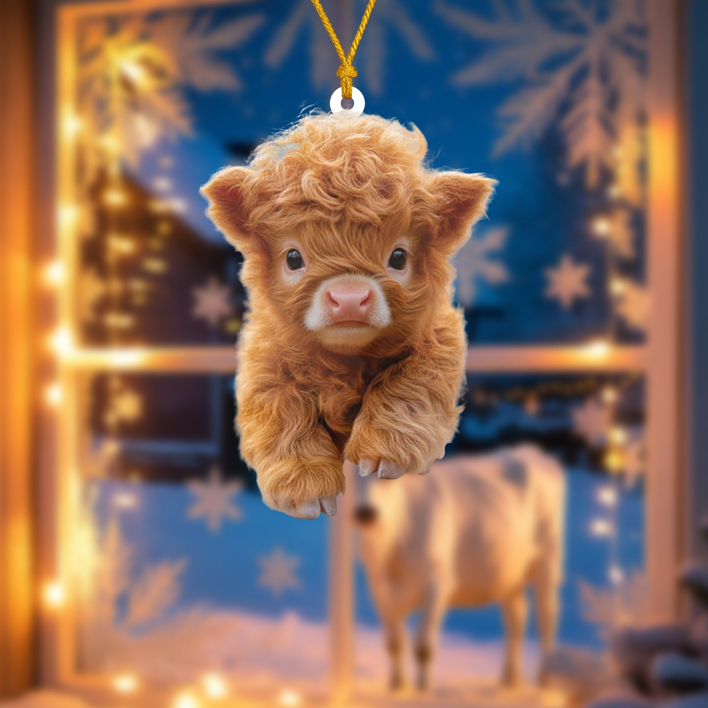 Christmas Calf Ornament