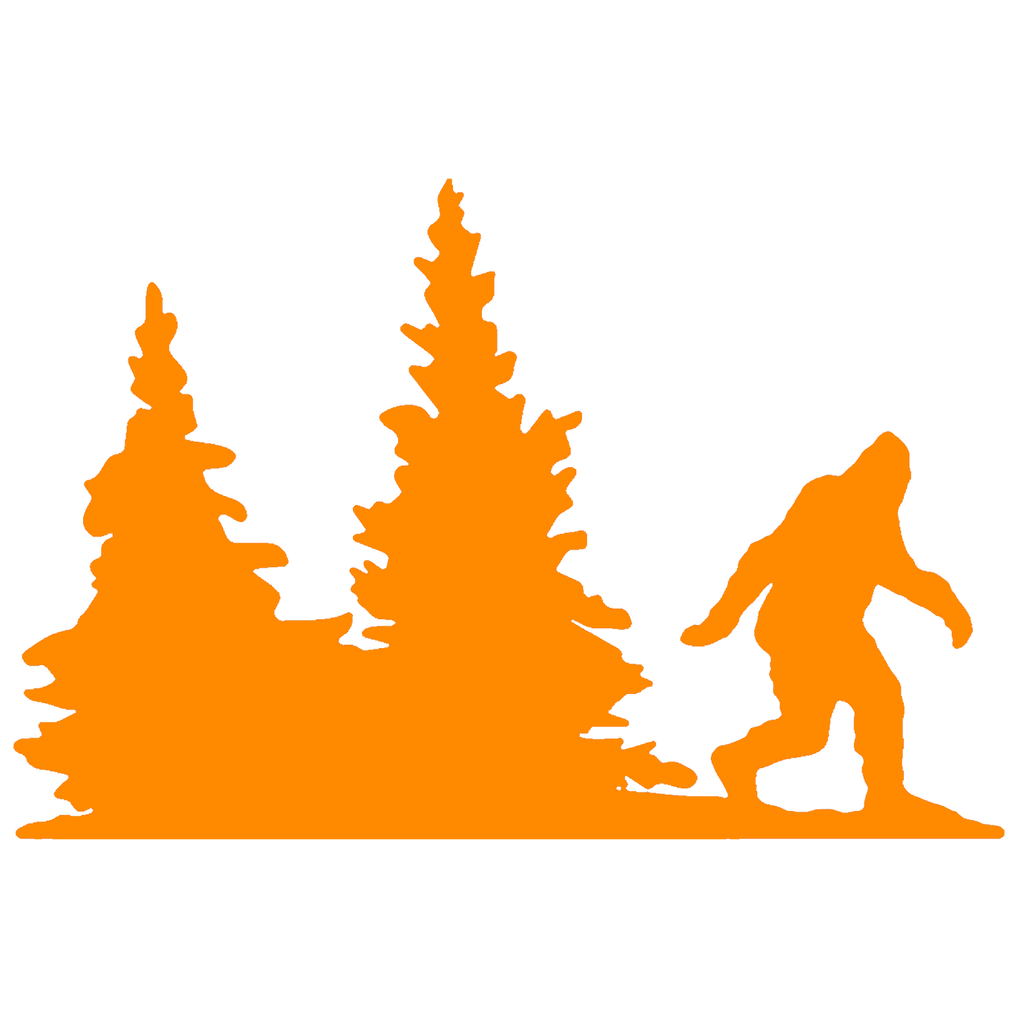Bigfoot Windshield Sticker
