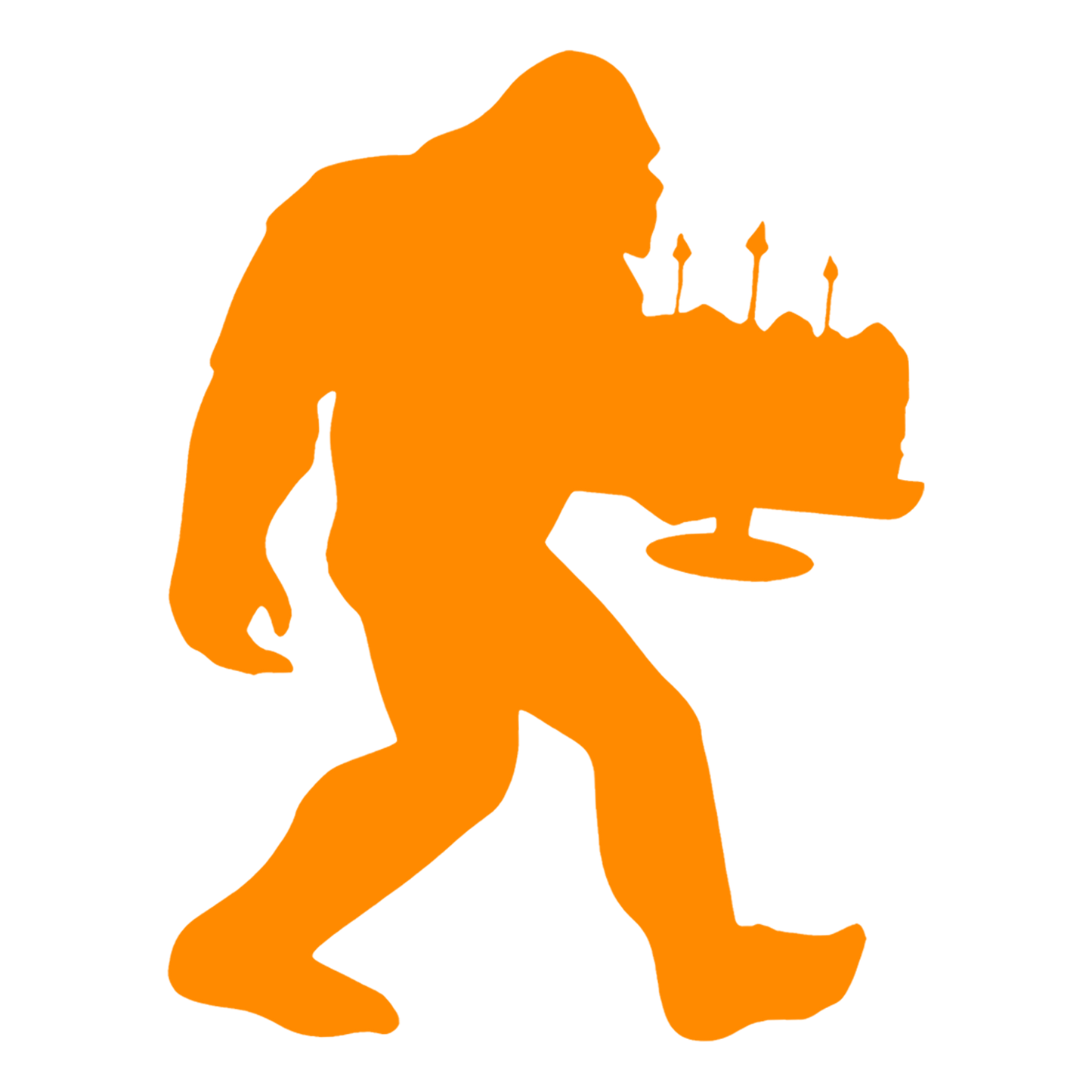 Bigfoot Birthday Stickers