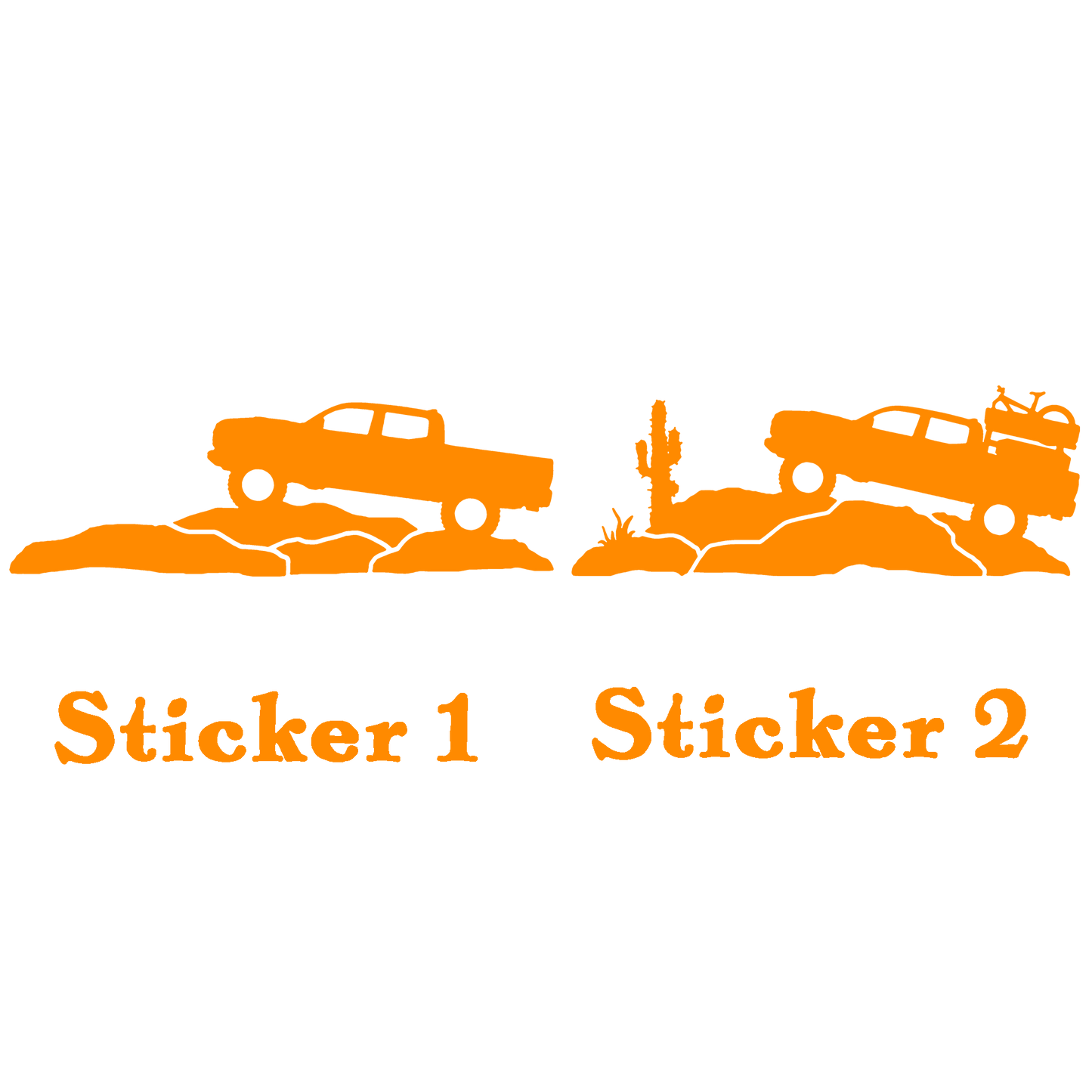 Set of 2 - Truck Duo Sticker