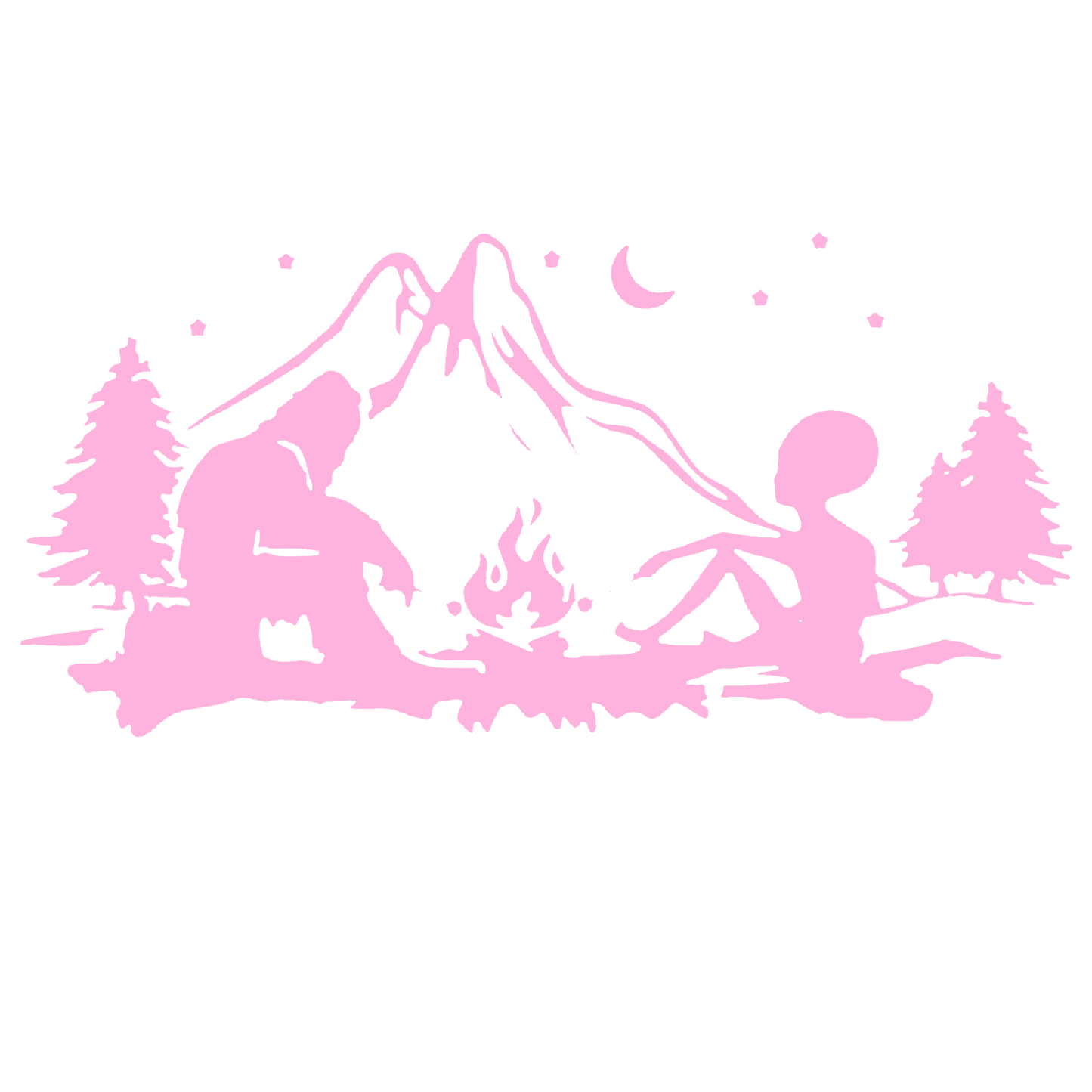 Alien & Bigfoot Campfire Sticker