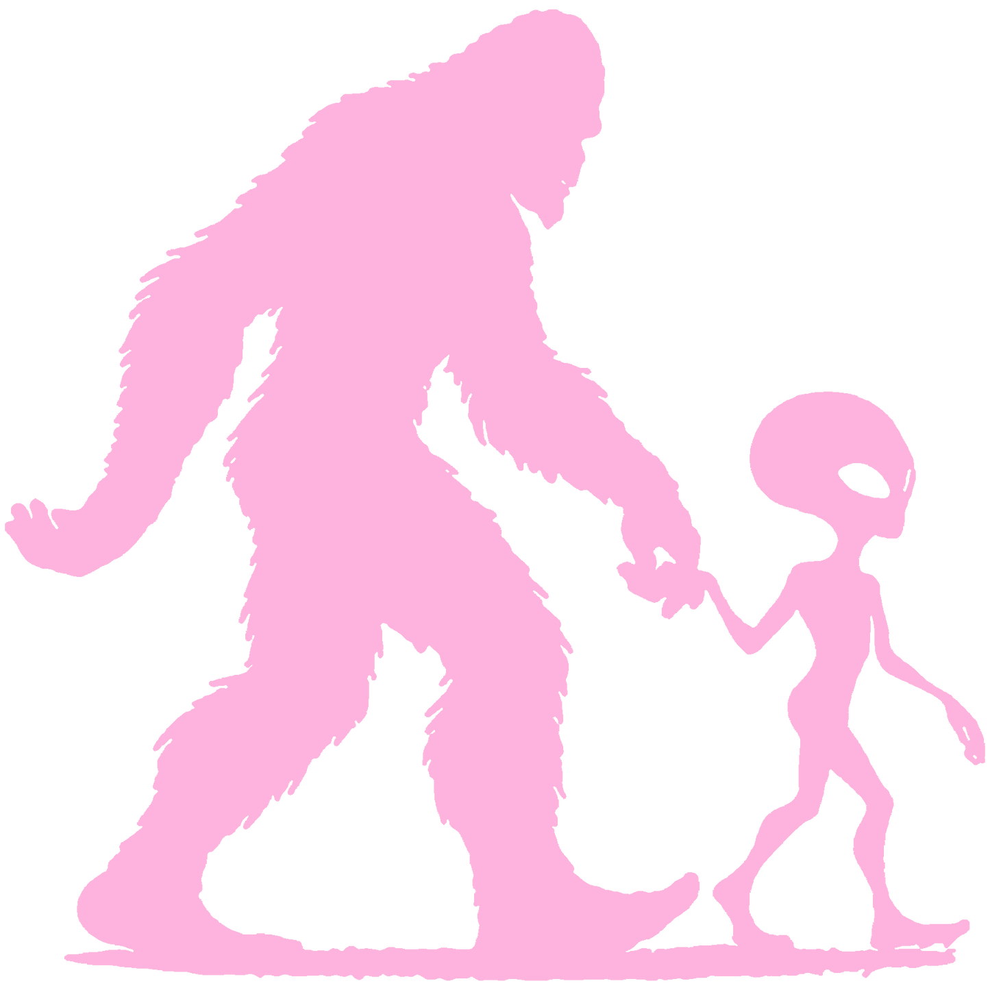 Bigfoot and Alien Stickers