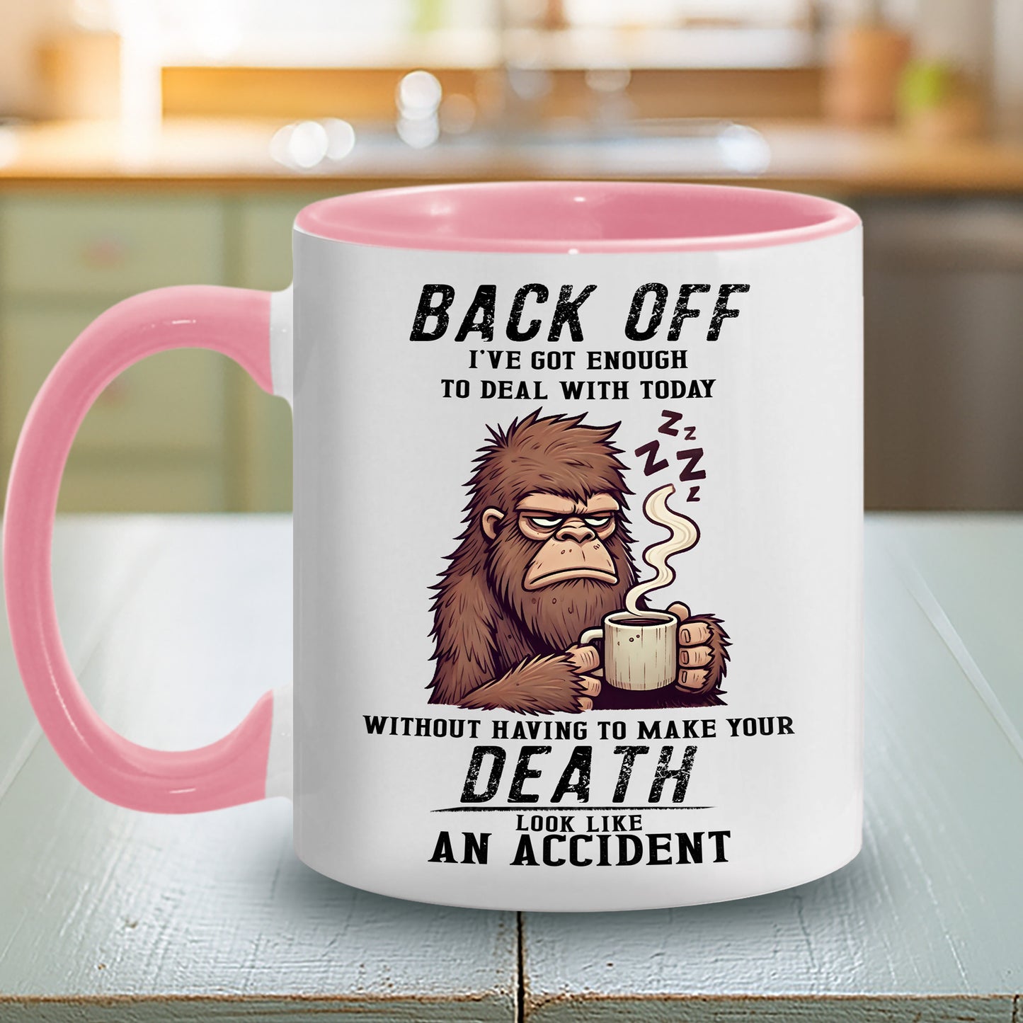 Funny Bigfoot Coffee Accent Mug