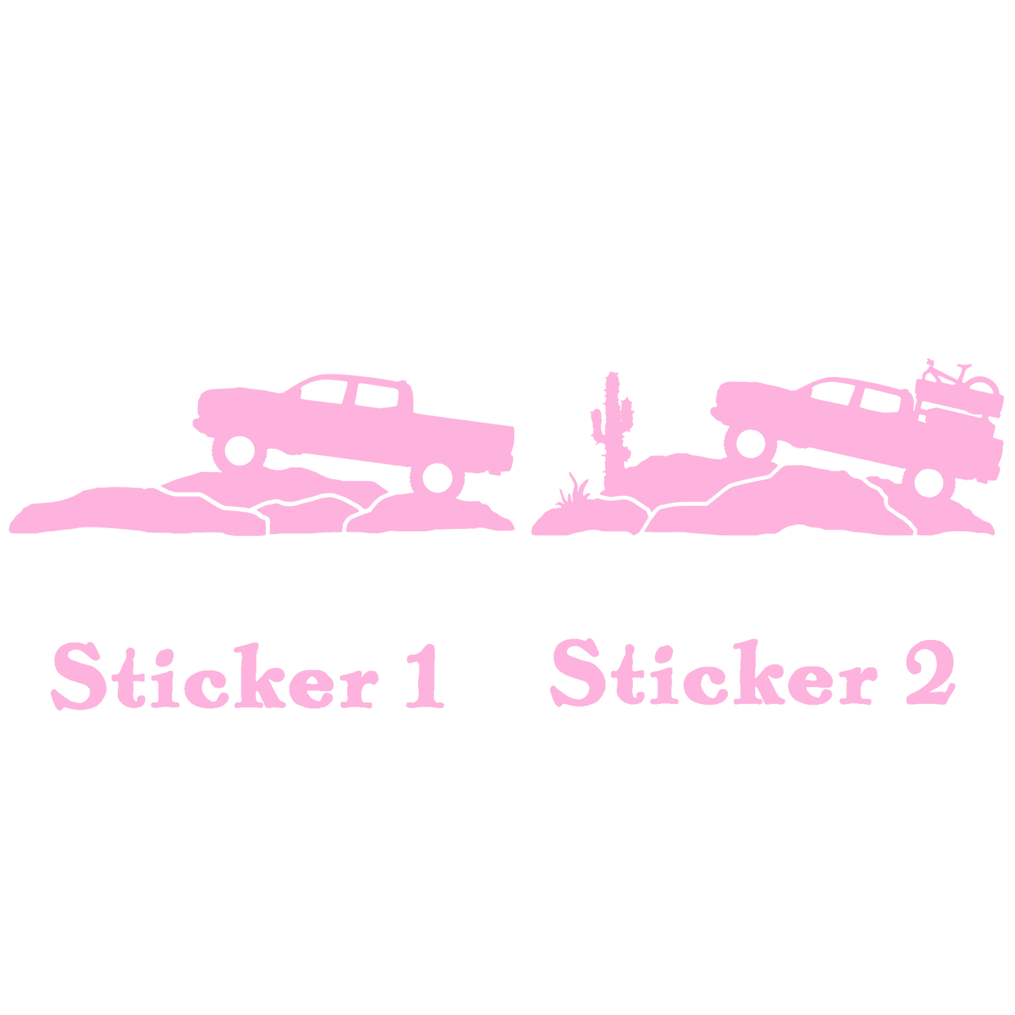 Set of 2 - Truck Duo Sticker