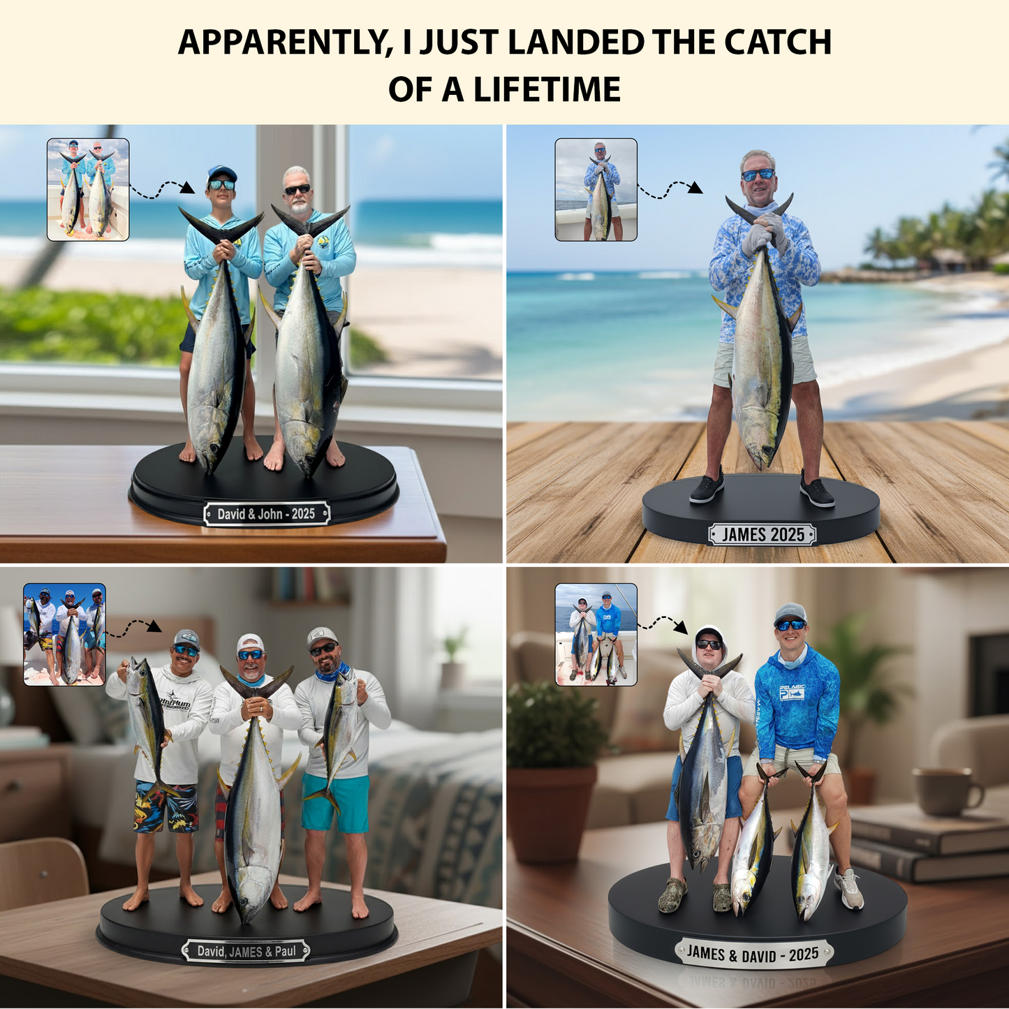 Trophy Fishing Moments – Personalized Photo Acrylic Plaque