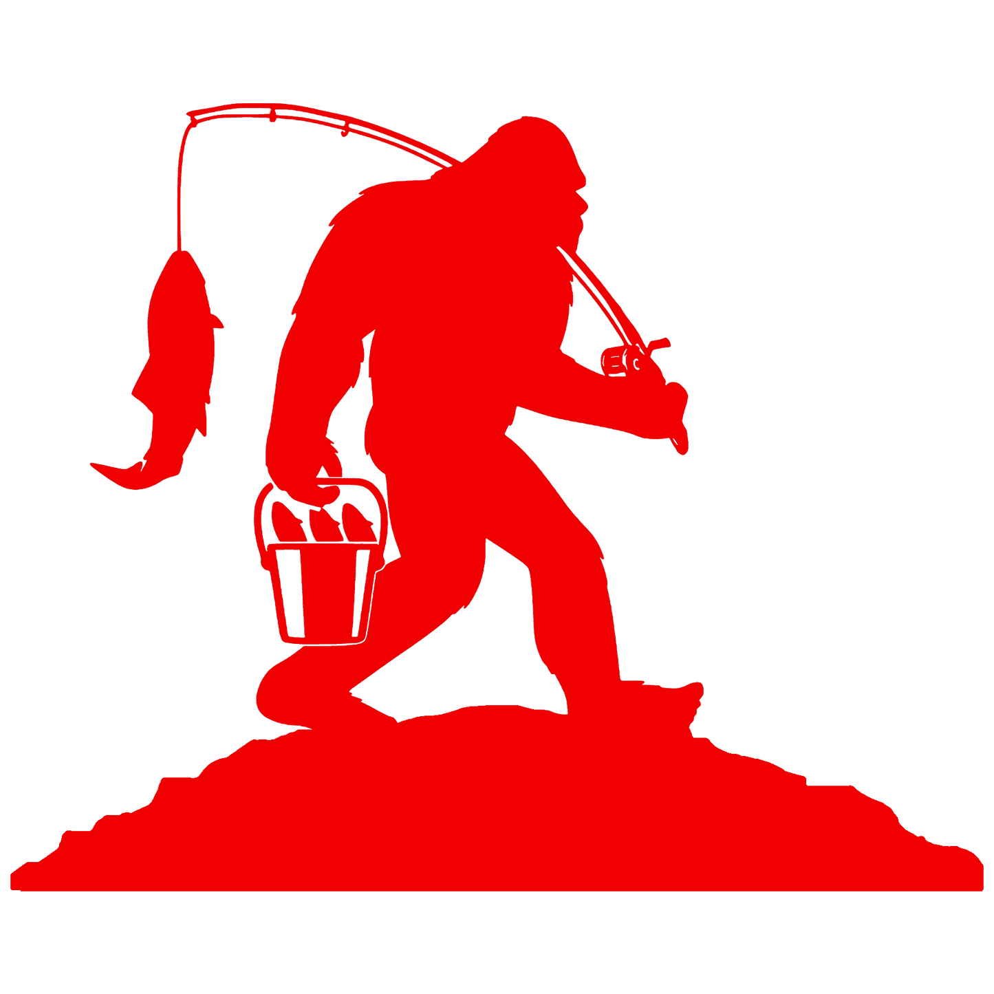 Sasquatch Reel Time Sticker