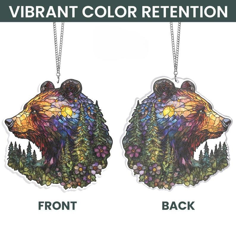 Bear Wildlife Stained Glass Suncatcher