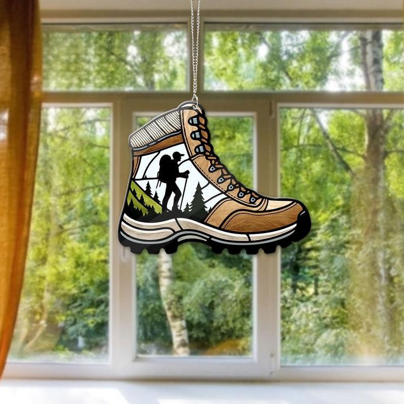 Hiker Boot Acrylic Window