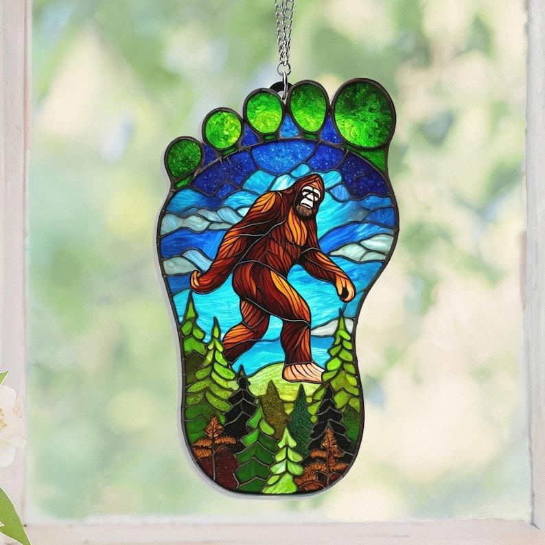 Funny Bigfoot Acrylic Window
