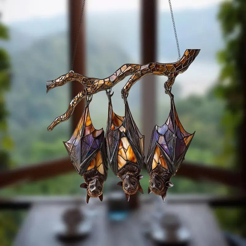 Bat Hanging Acrylic Window - Personalized Acrylic Window
