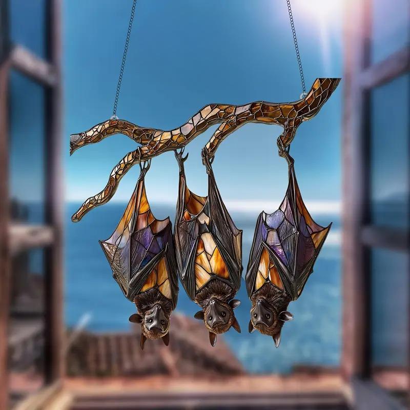 Bat Hanging Acrylic Window - Personalized Acrylic Window