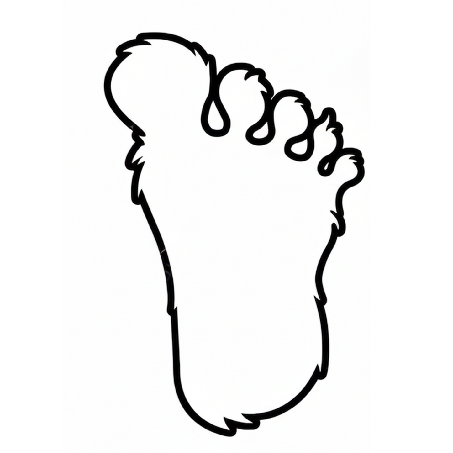 Bigfoot Print Sticker