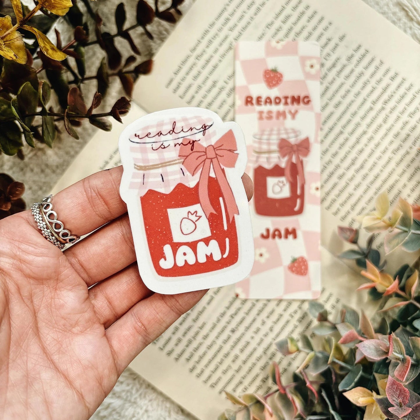 Reading is My Jam Sticker Decal