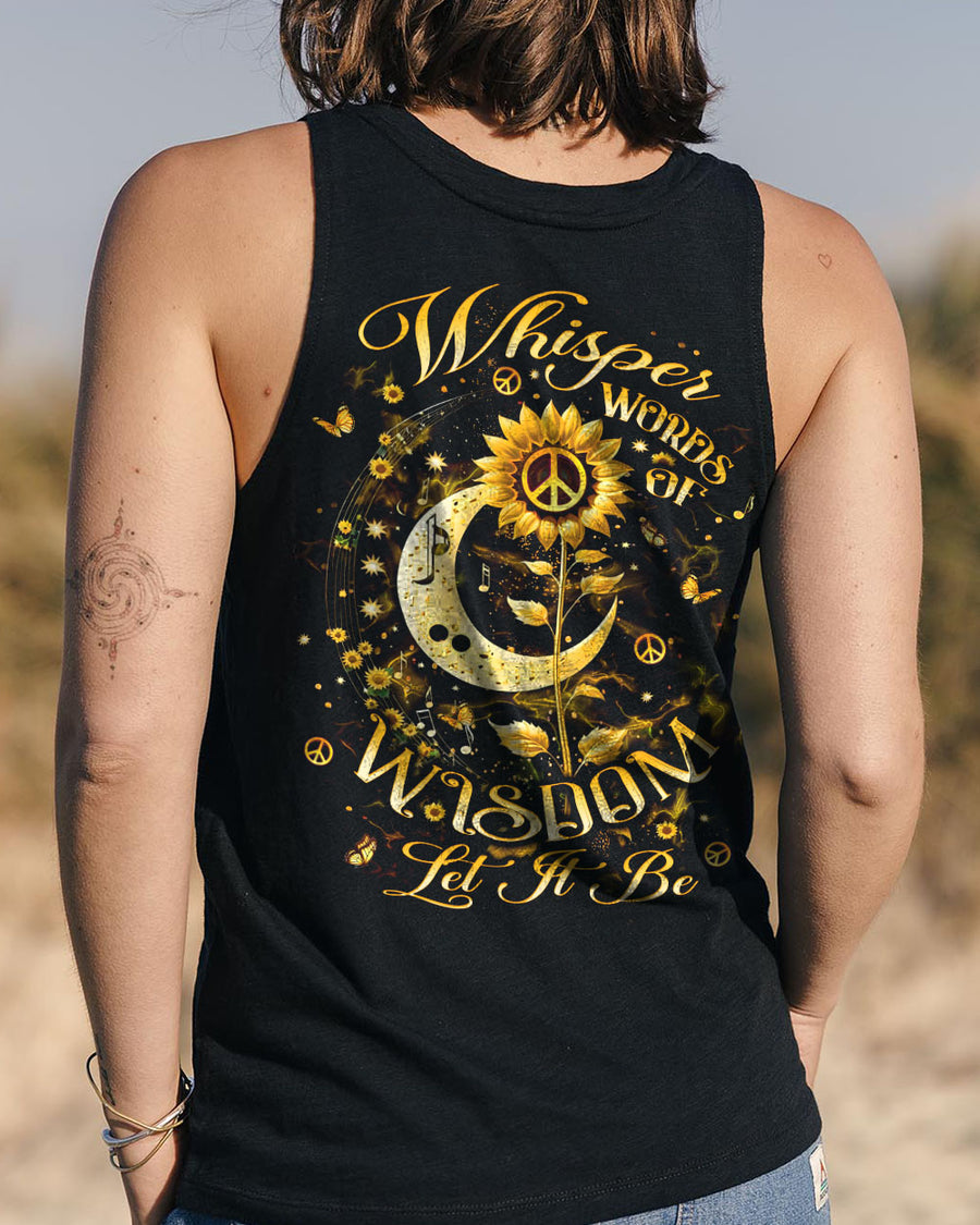 WHISPER WORDS OF WISDOM LET IT BE SUNFLOWER ALL OVER PRINT