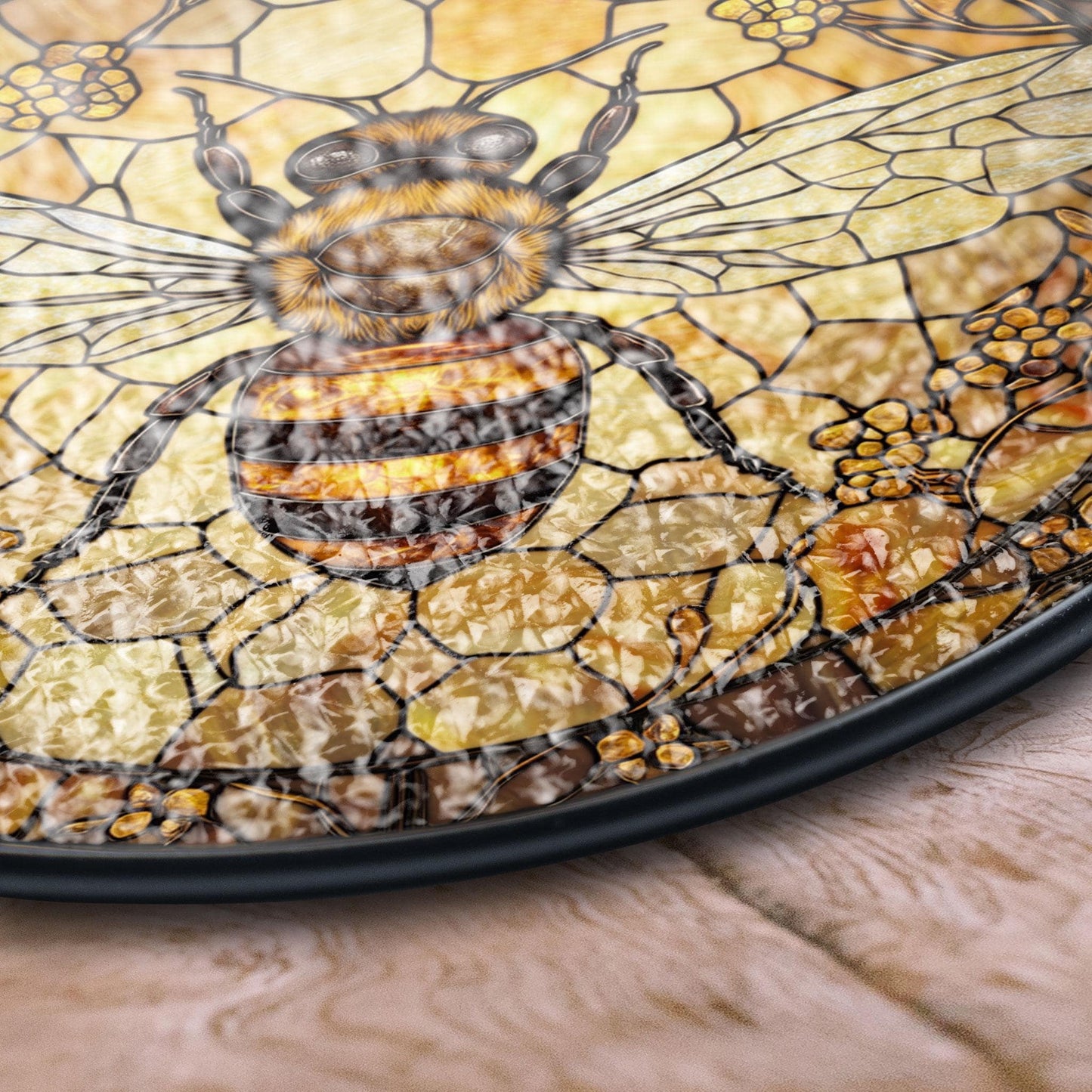 Bee Stain Glass - Window Hanging Suncatcher