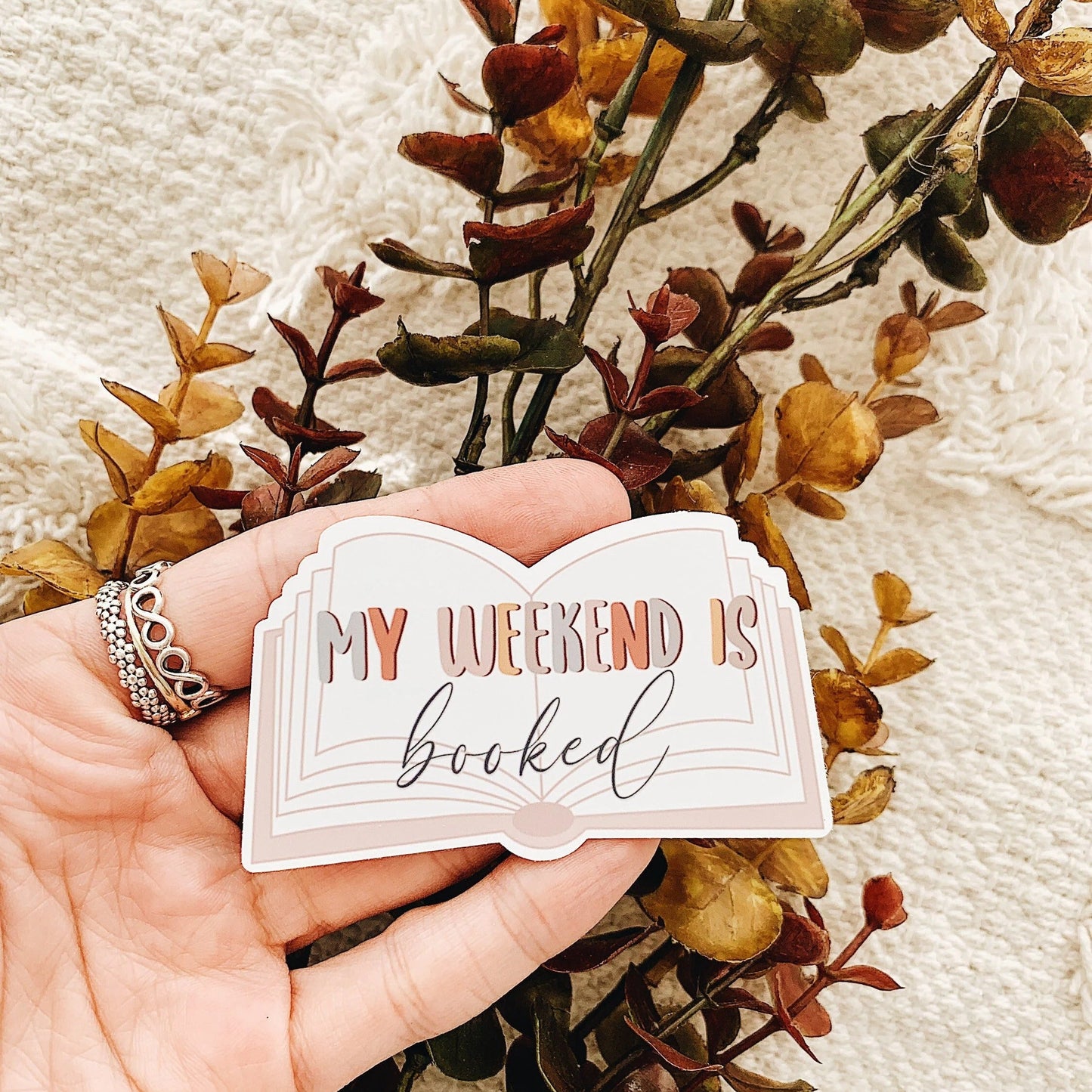 My Weekend is Booked Sticker Decal