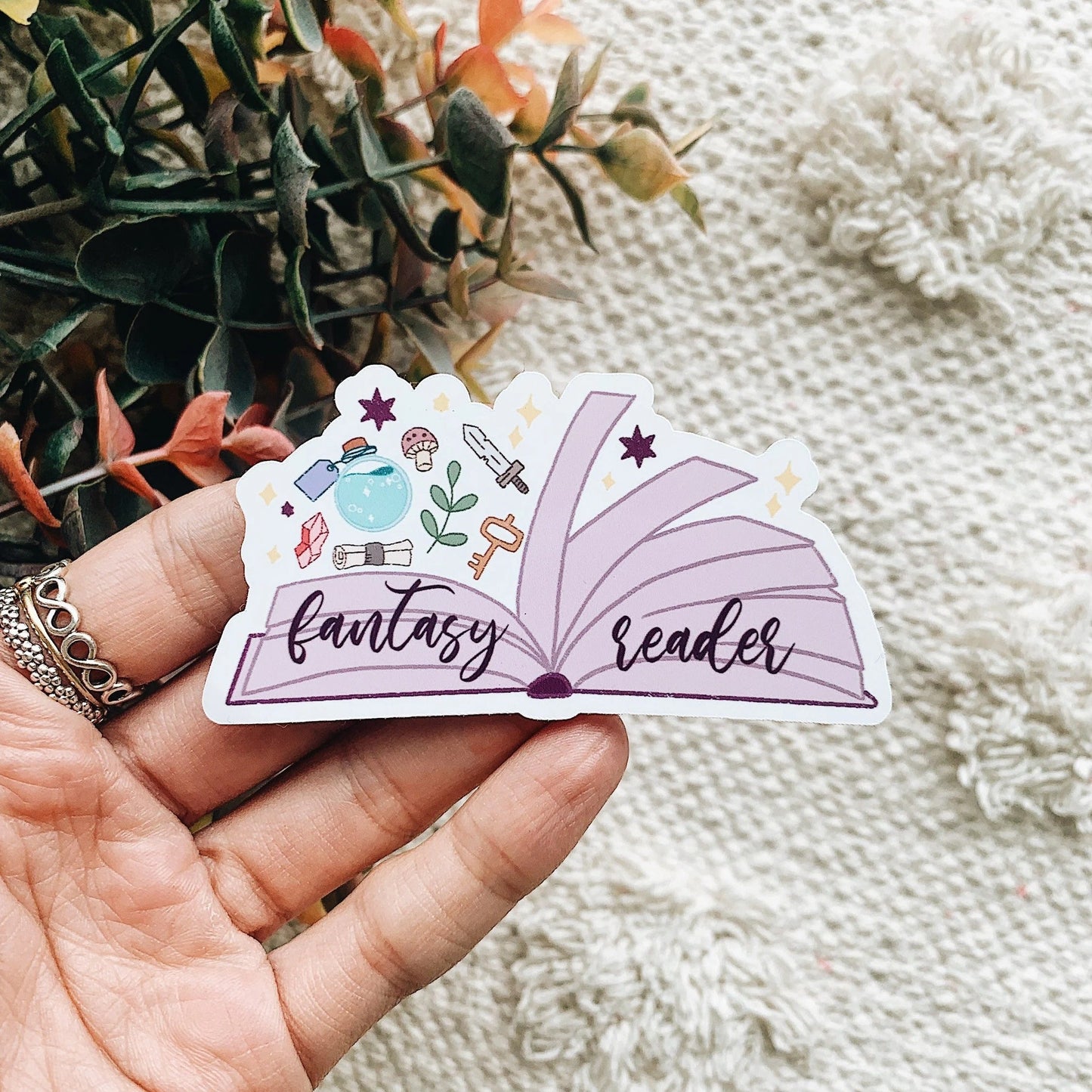 Fully Booked Motel Book Sticker Decal