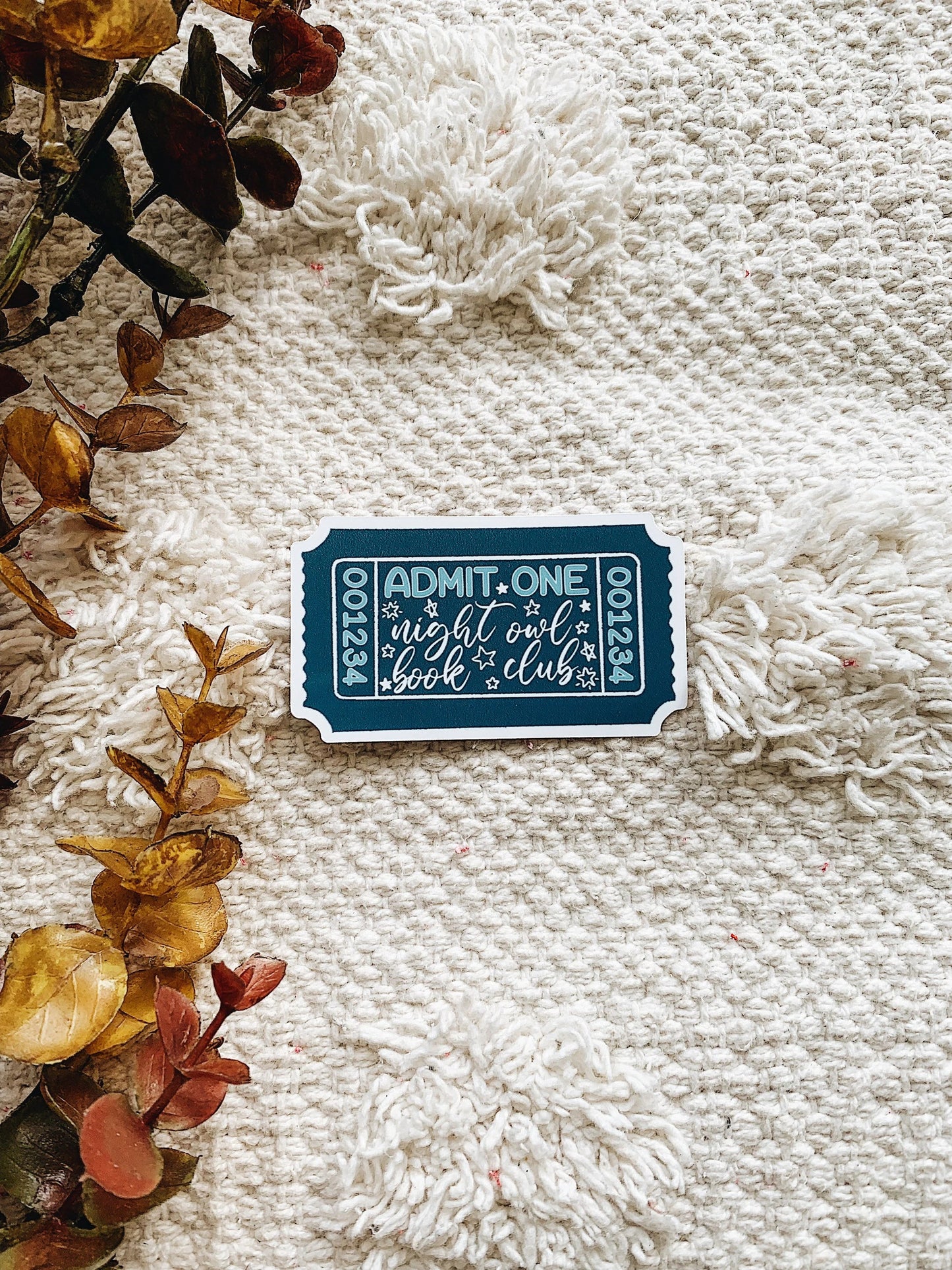 Night Owl Book Club Sticker Decal