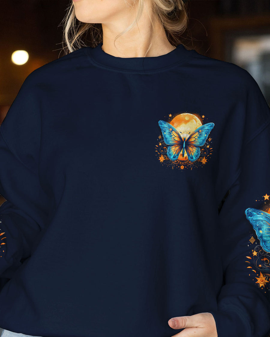 HELLO DARKNESS MY OLD FRIEND BUTTERFLY ALL OVER PRINT