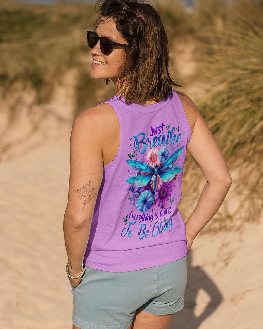 JUST BREATHE DRAGONFLY ALL OVER PRINT