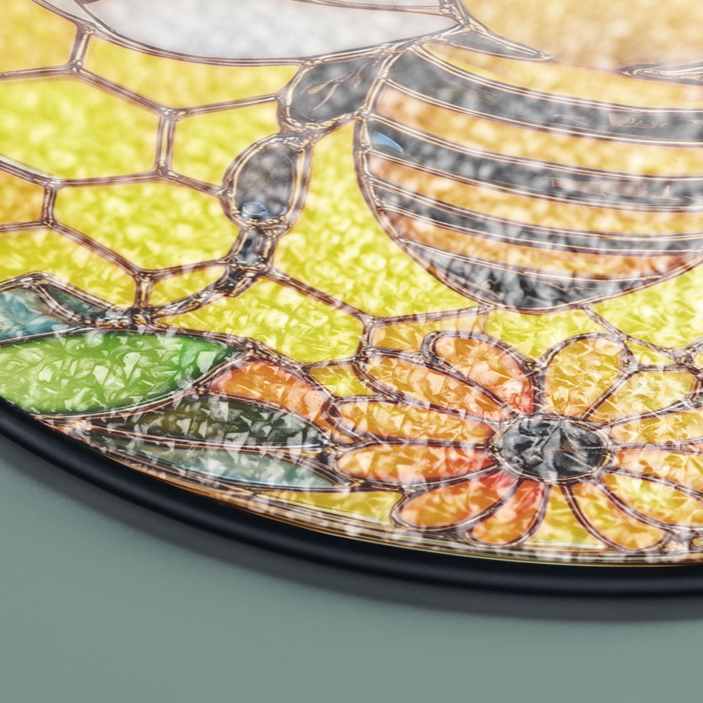 Bee Stain Glass - Window Hanging Suncatcher