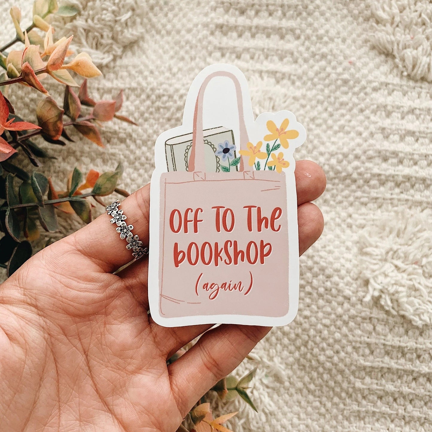 Off to the Bookshop Sticker Decal